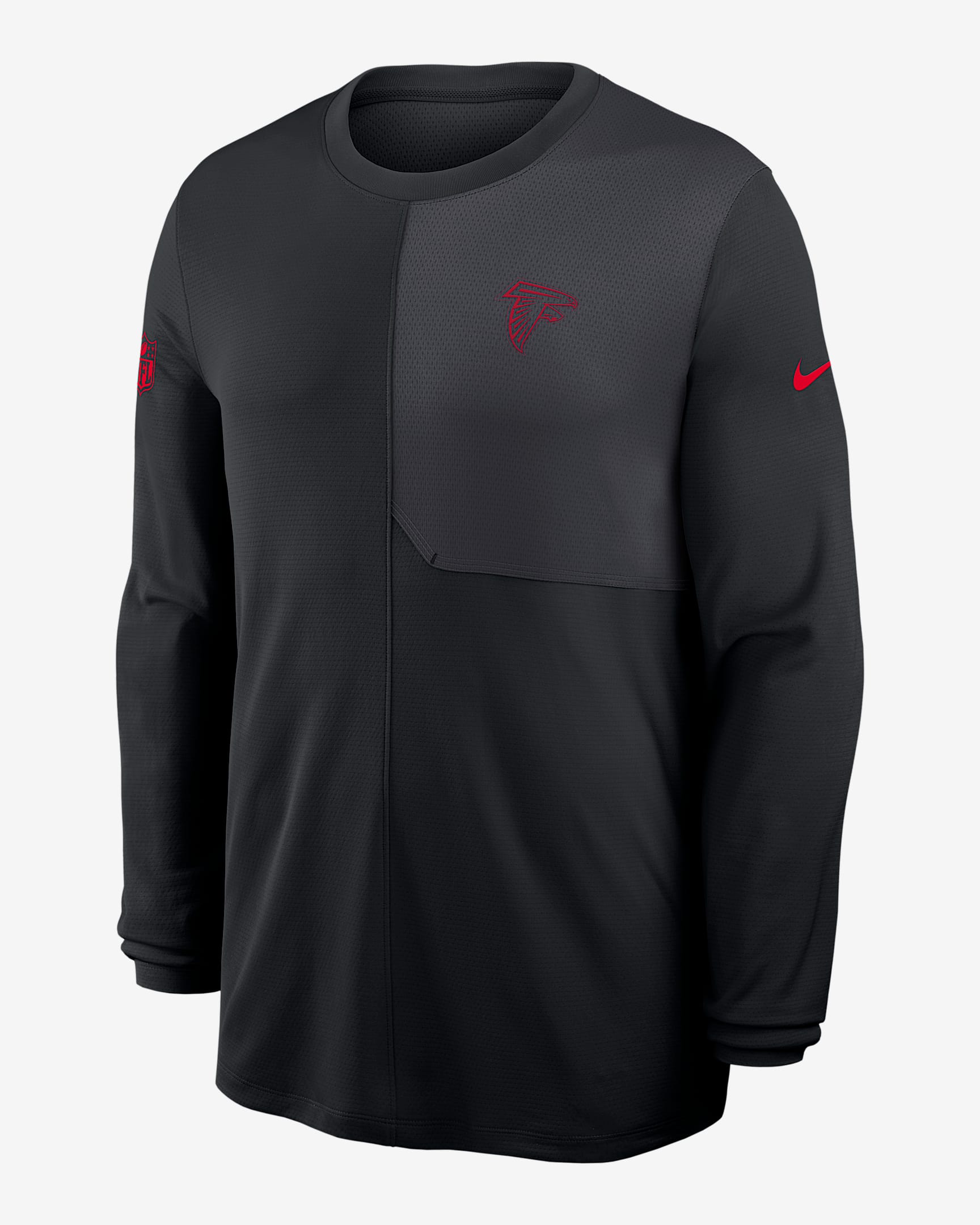 Atlanta Falcons Sideline Coach Men's Nike Dri-FIT NFL Long-Sleeve Top - Black