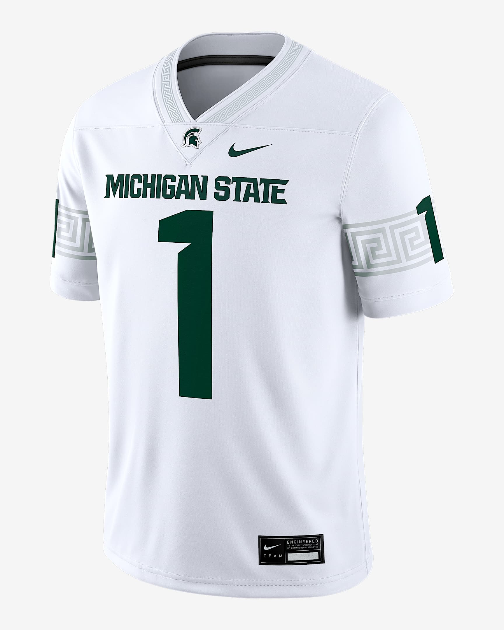 Michigan State Men's Nike Dri-FIT College Game Jersey - White