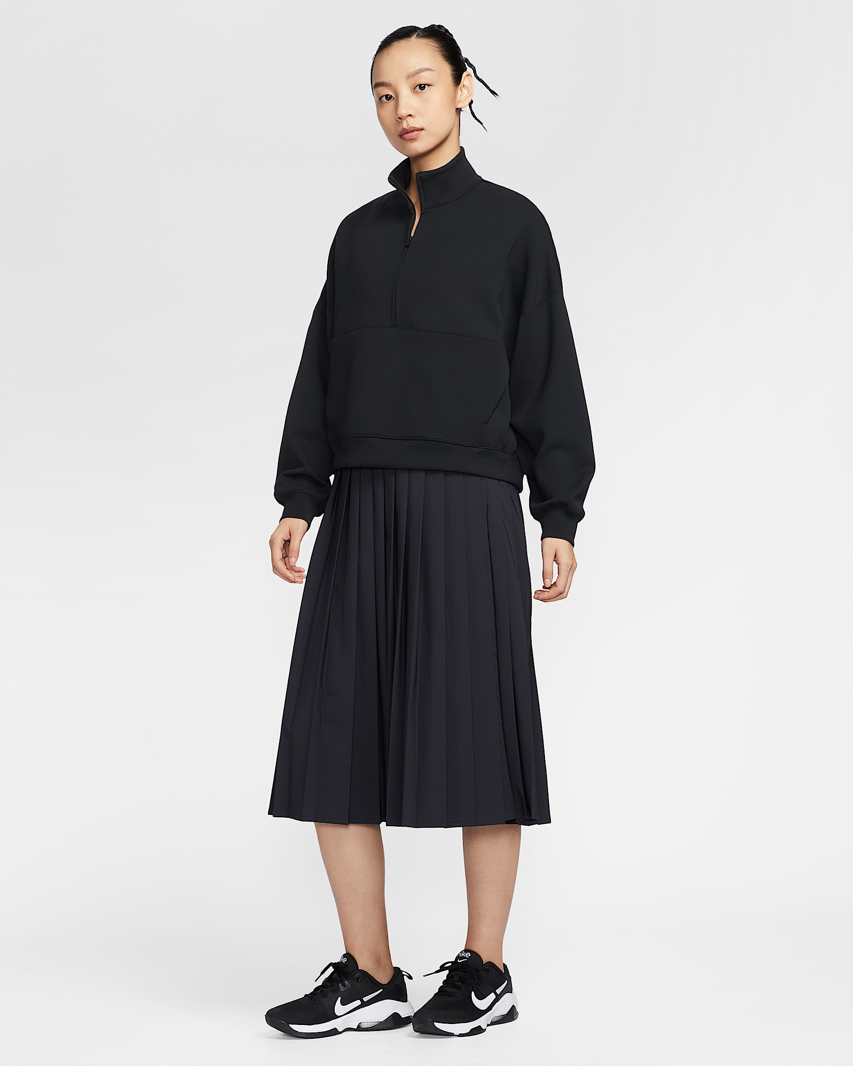 pleated nike skirt