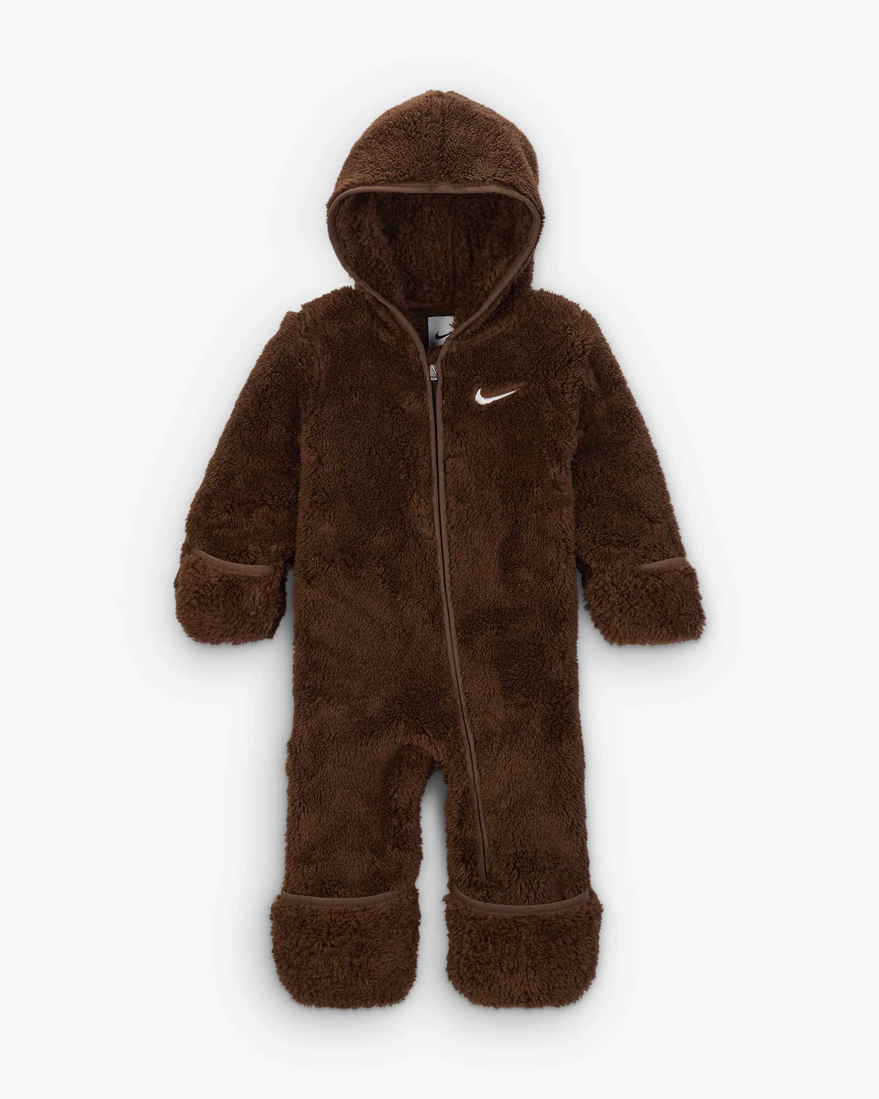 Mono para bebé Nike Hooded Sherpa Coverall - Cacao impresionante