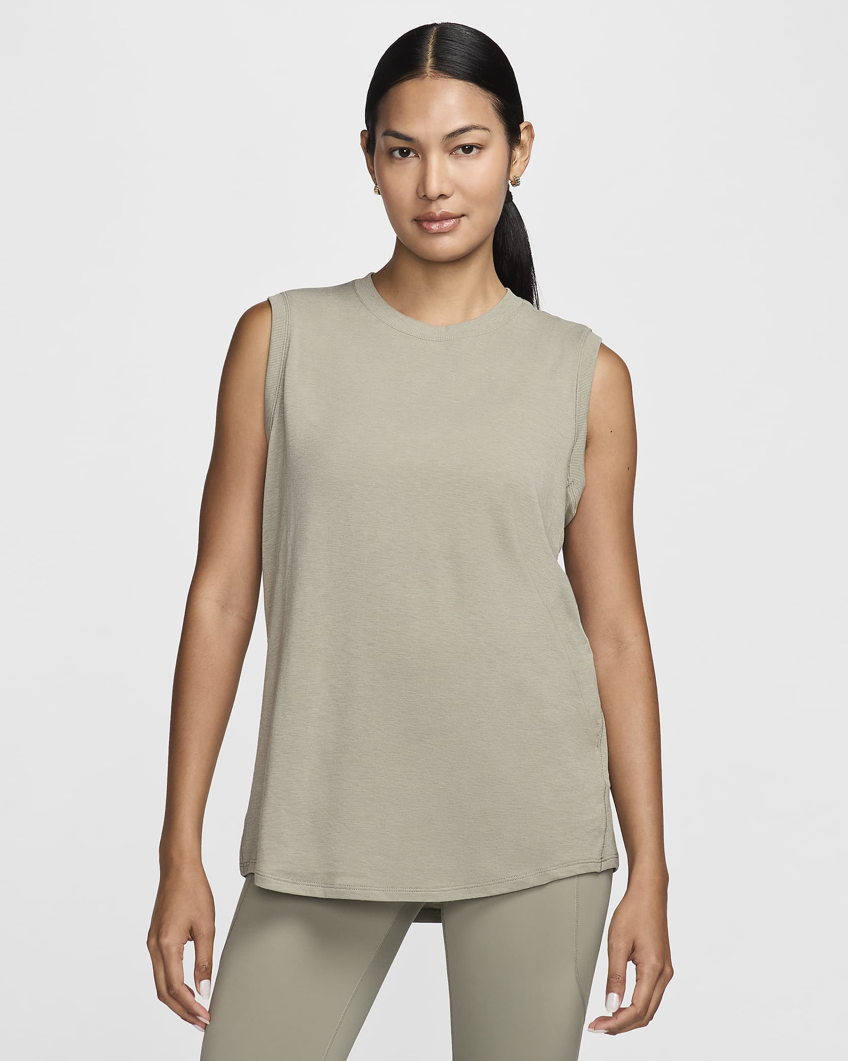 Nike One Relaxed Women's Dri-FIT Tank Top - Light Army/Black