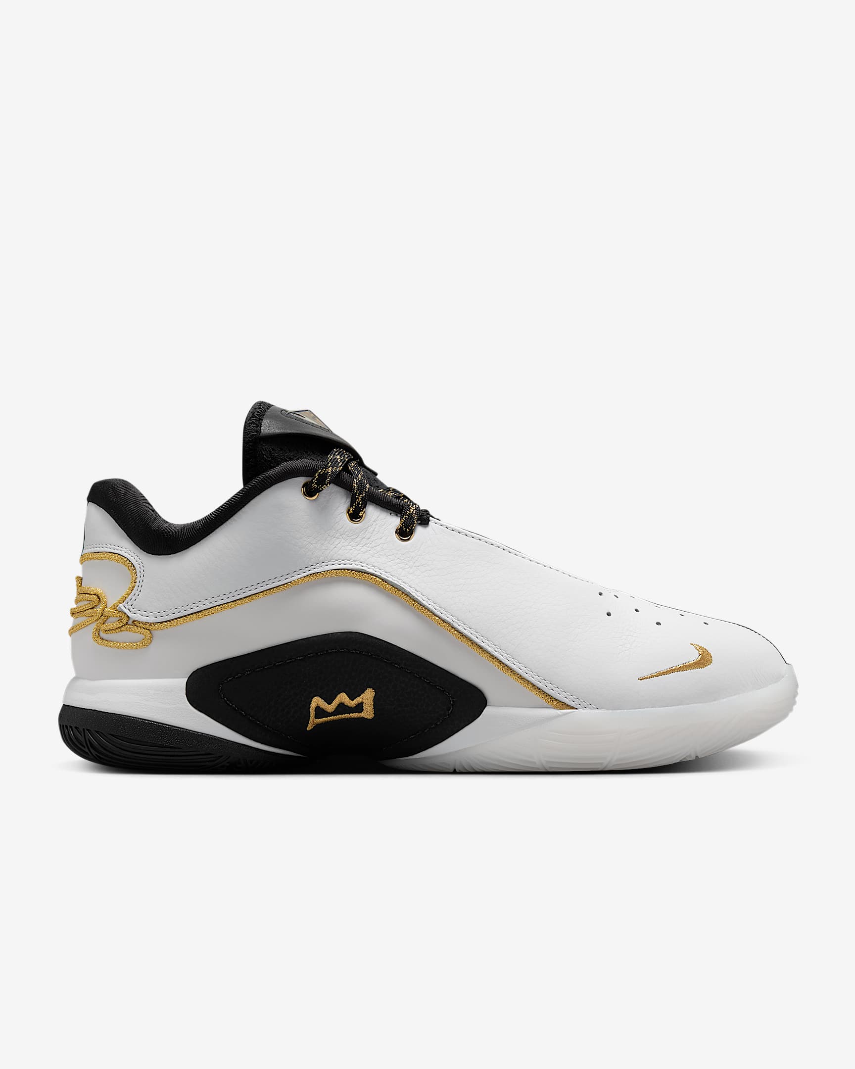 LeBron XXII “Mogul” Basketball Shoes - White/Metallic Gold/Black