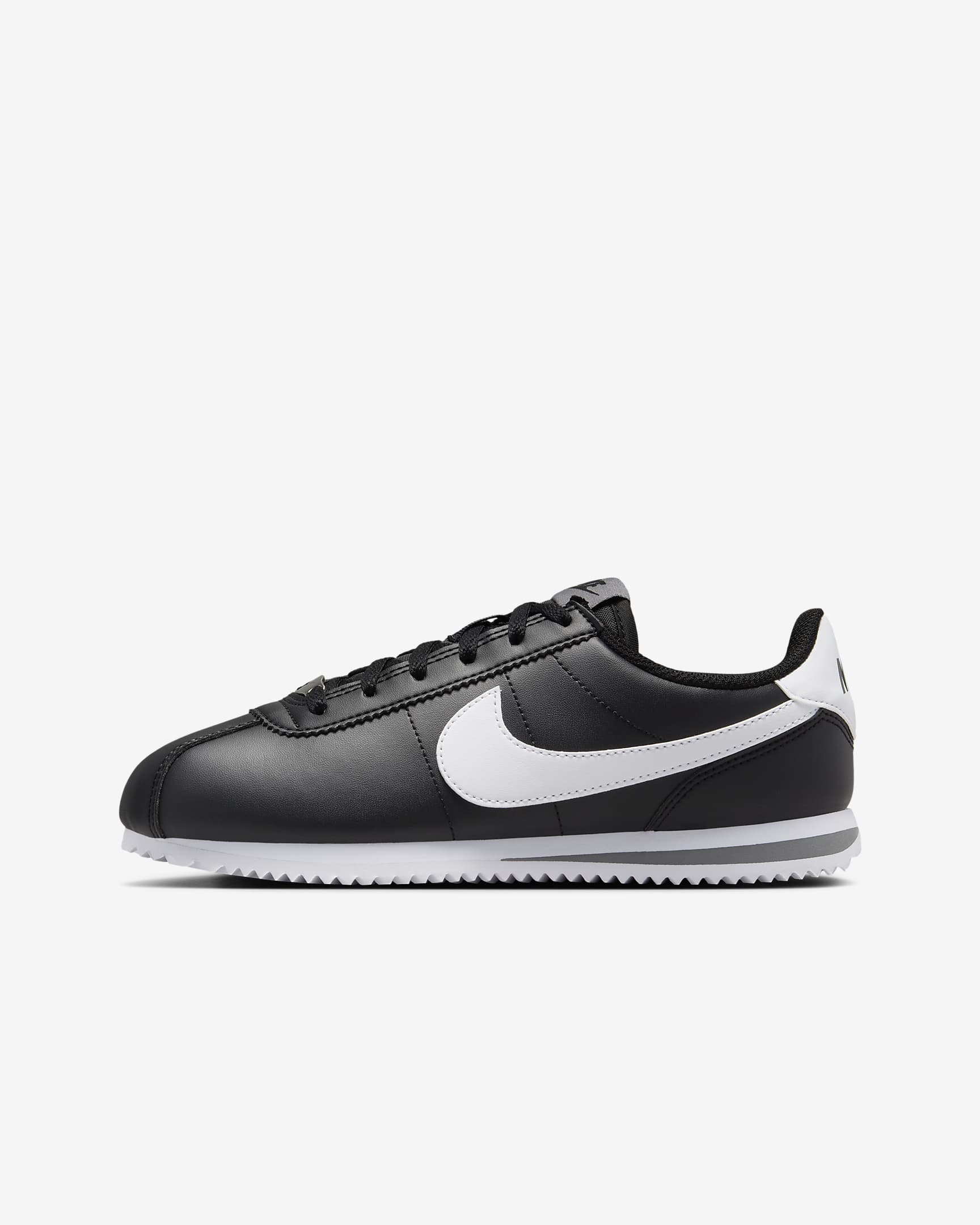 Boty Nike Cortez pro větší děti - Černá/Cool Grey/Bílá