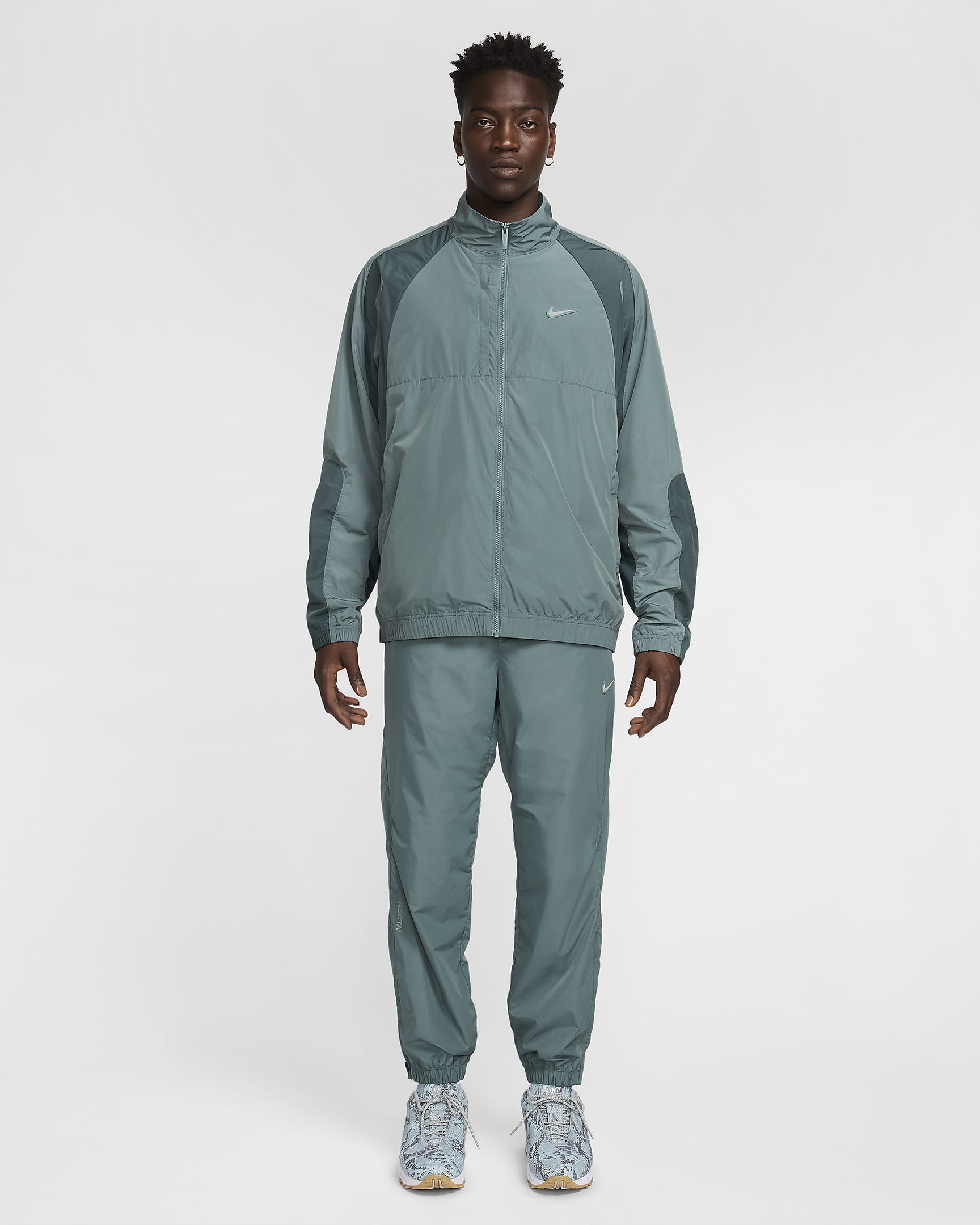 NOCTA Northstar Nylon Tracksuit Jacket - Mineral Slate/Faded Spruce/Mica Green