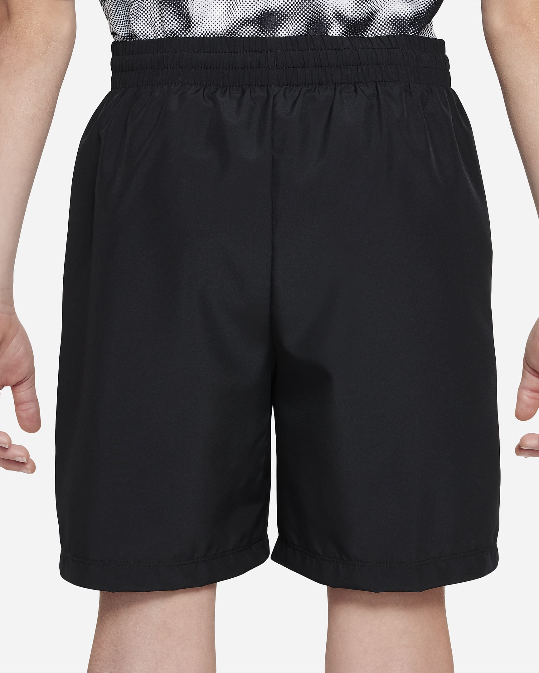 Nike Multi Older Kids' (Boys') Dri-FIT Training Shorts - Black/White