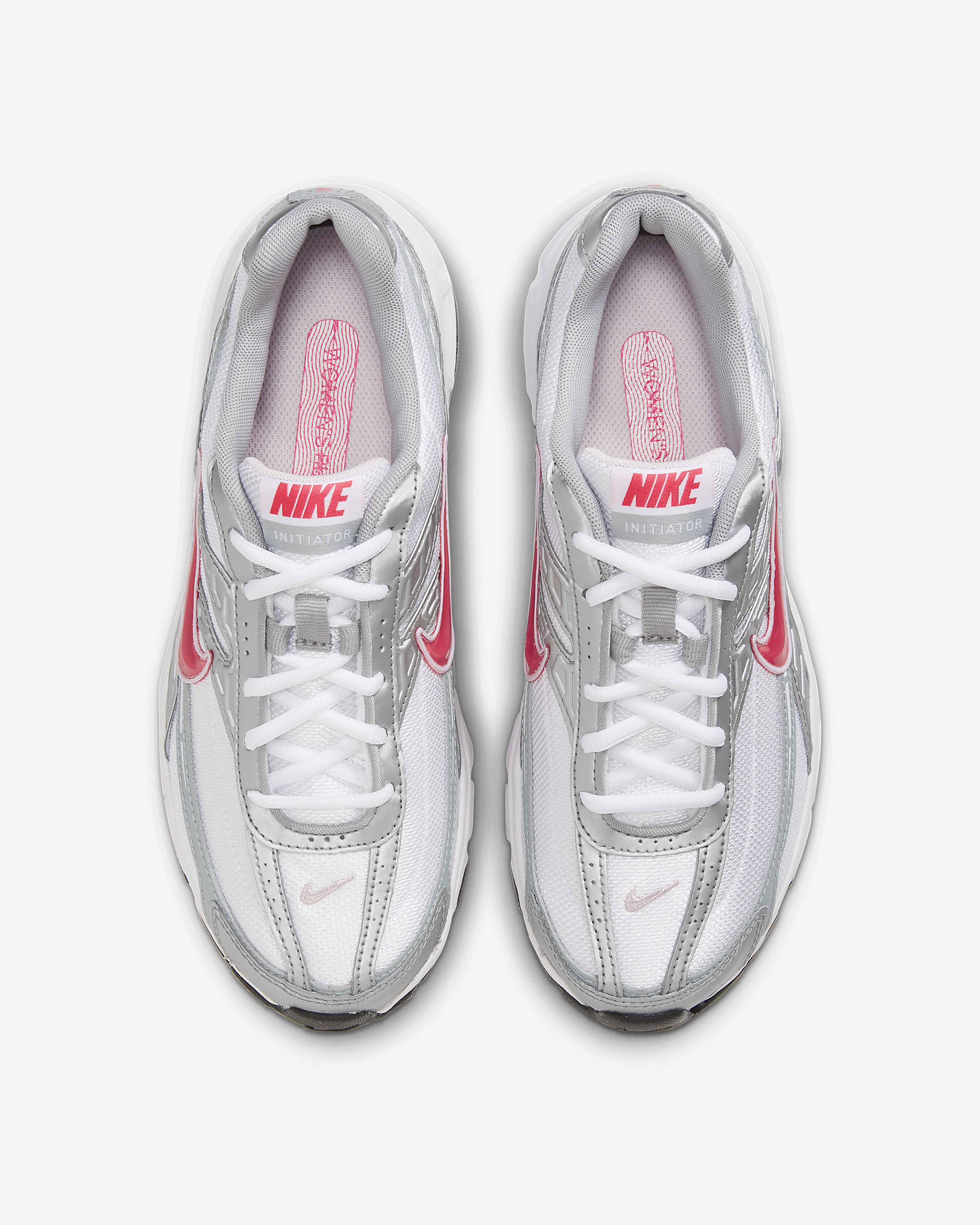 Nike Initiator Women's Shoes - White/Metallic Silver/Mist Blue/Cherry
