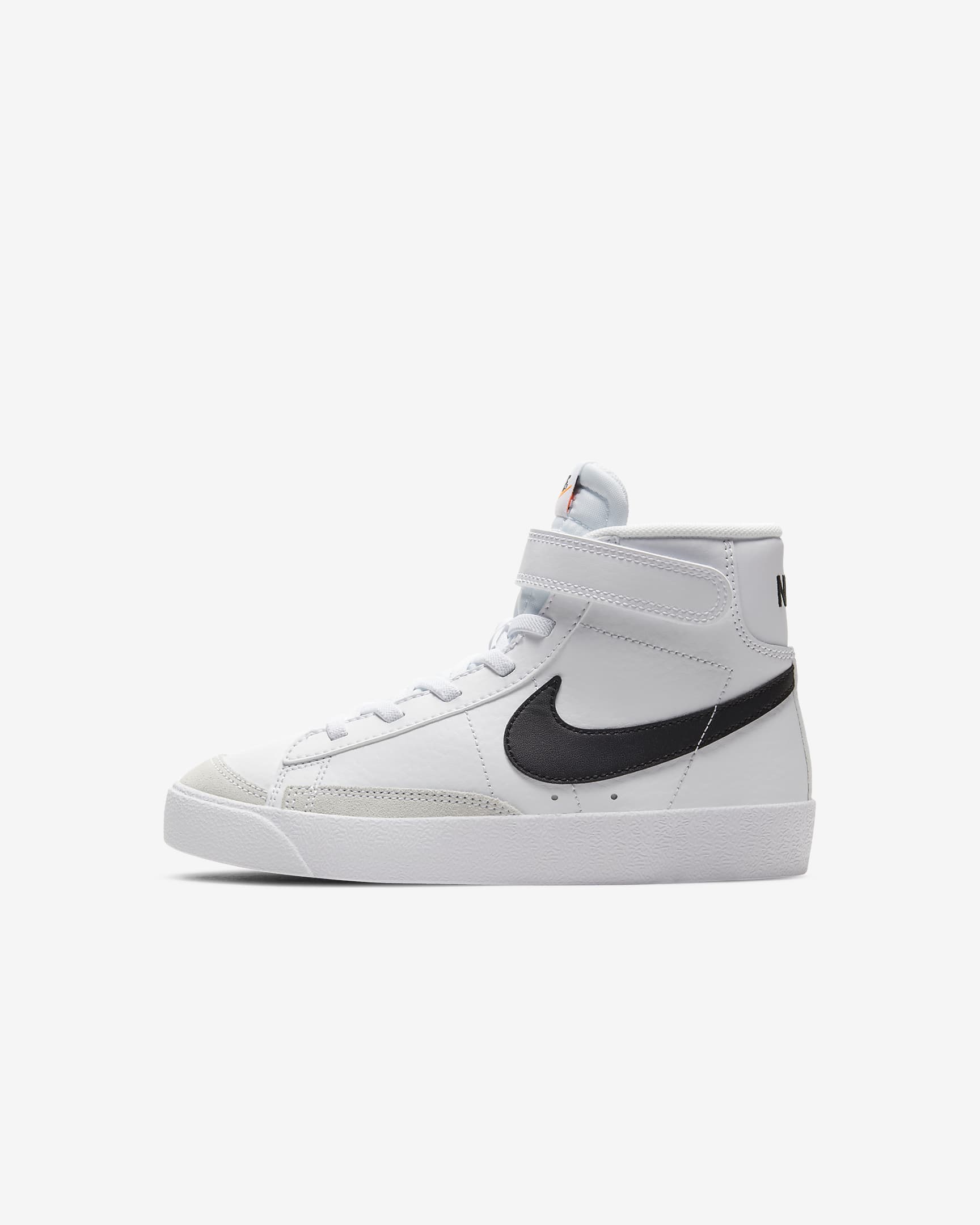 Nike Blazer Mid '77 Younger Kids' Shoe - White/Total Orange/Black