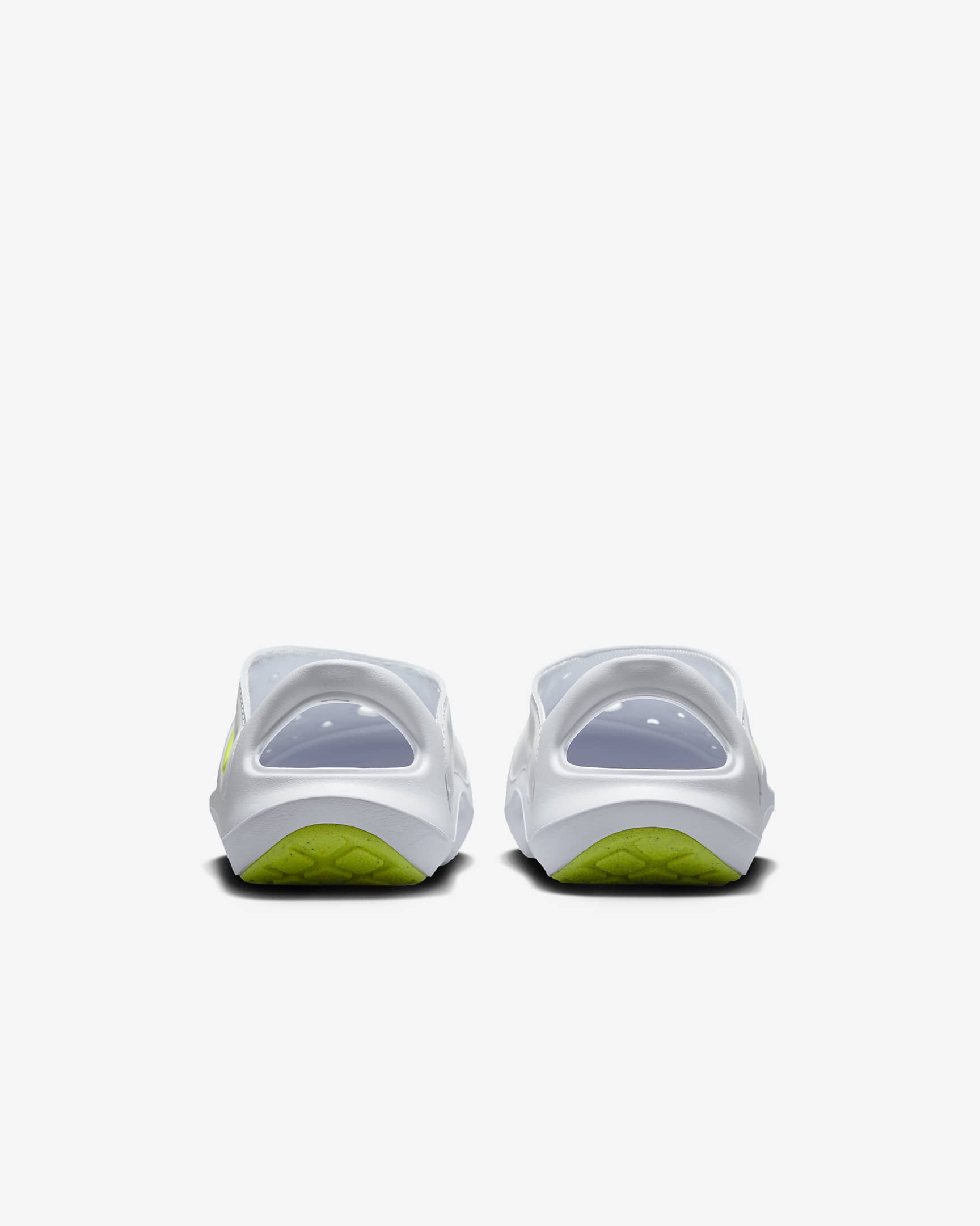 Nike Aqua Swoosh Sandalen für jüngere Kinder - Weiß/Pure Platinum/Volt