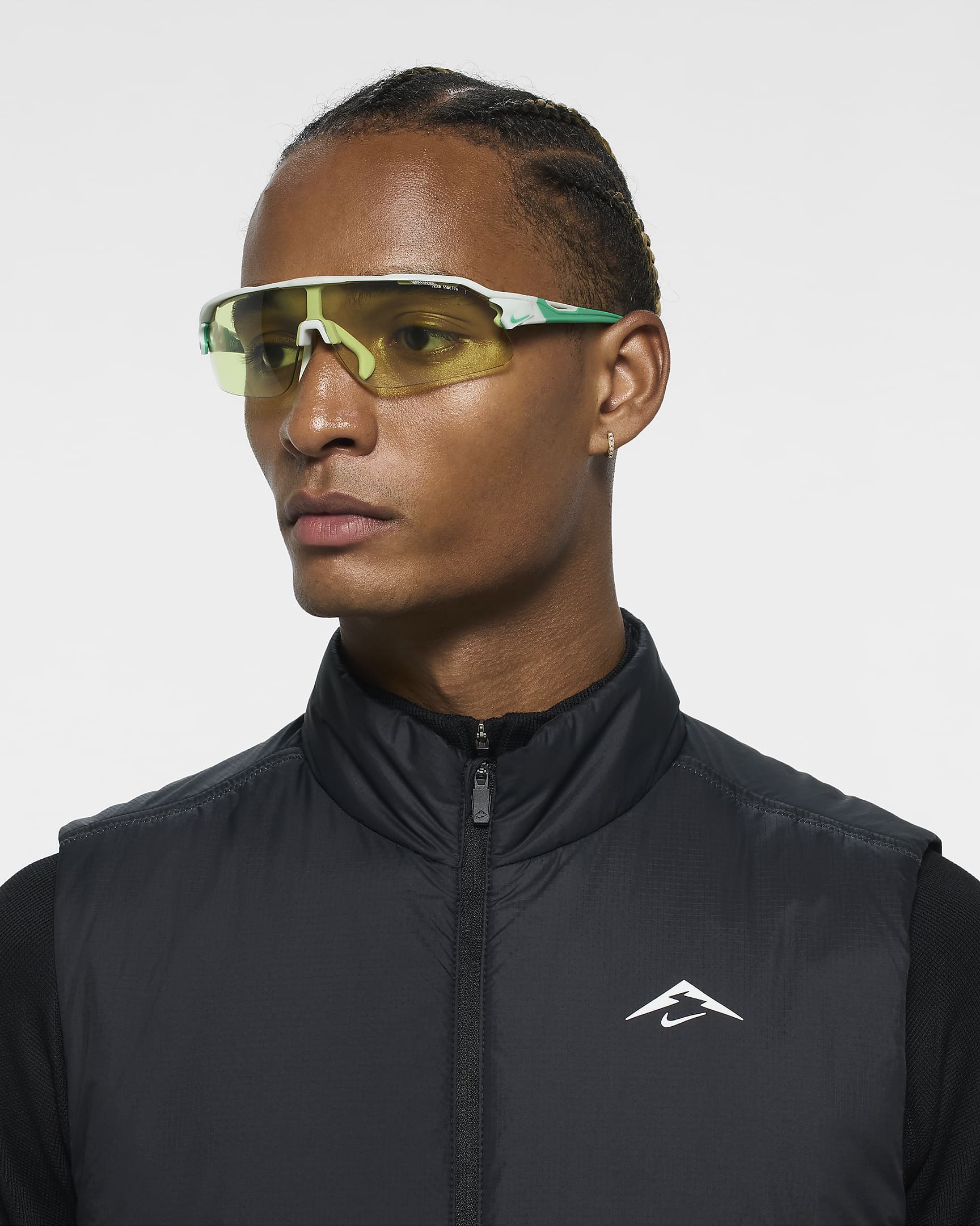 Lentes de sol Nike Flyfree Shield - Plata claro