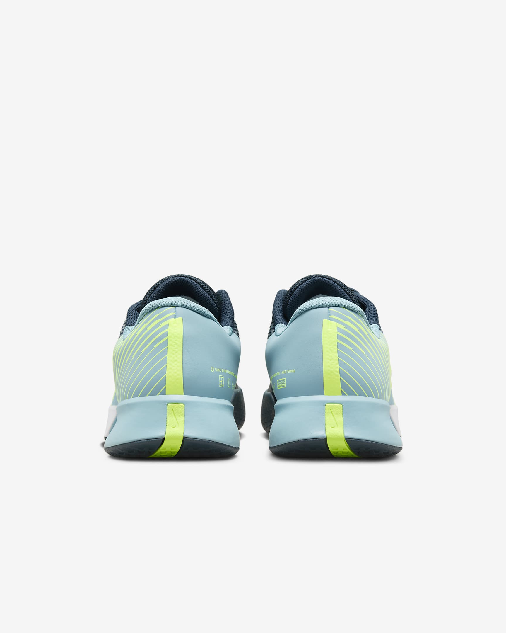 รองเท้าเทนนิสฮาร์ดคอร์ทผู้ชาย NikeCourt Air Zoom Vapor Pro 2 - Armory Navy/Volt/Denim Turquoise