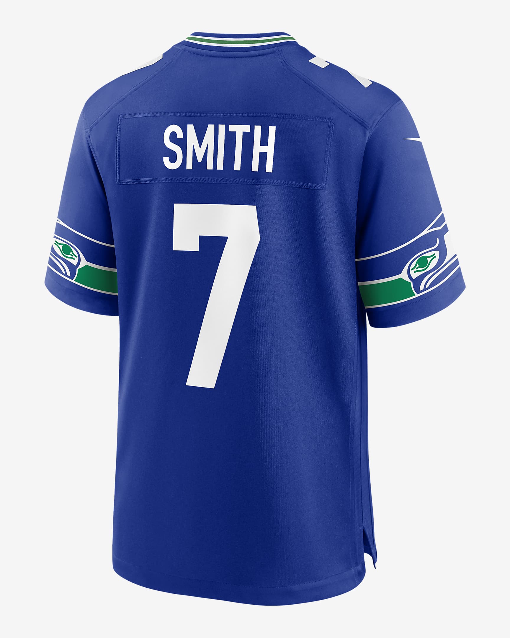 Geno Smith Seattle Seahawks Men's Nike NFL Game Football Jersey.