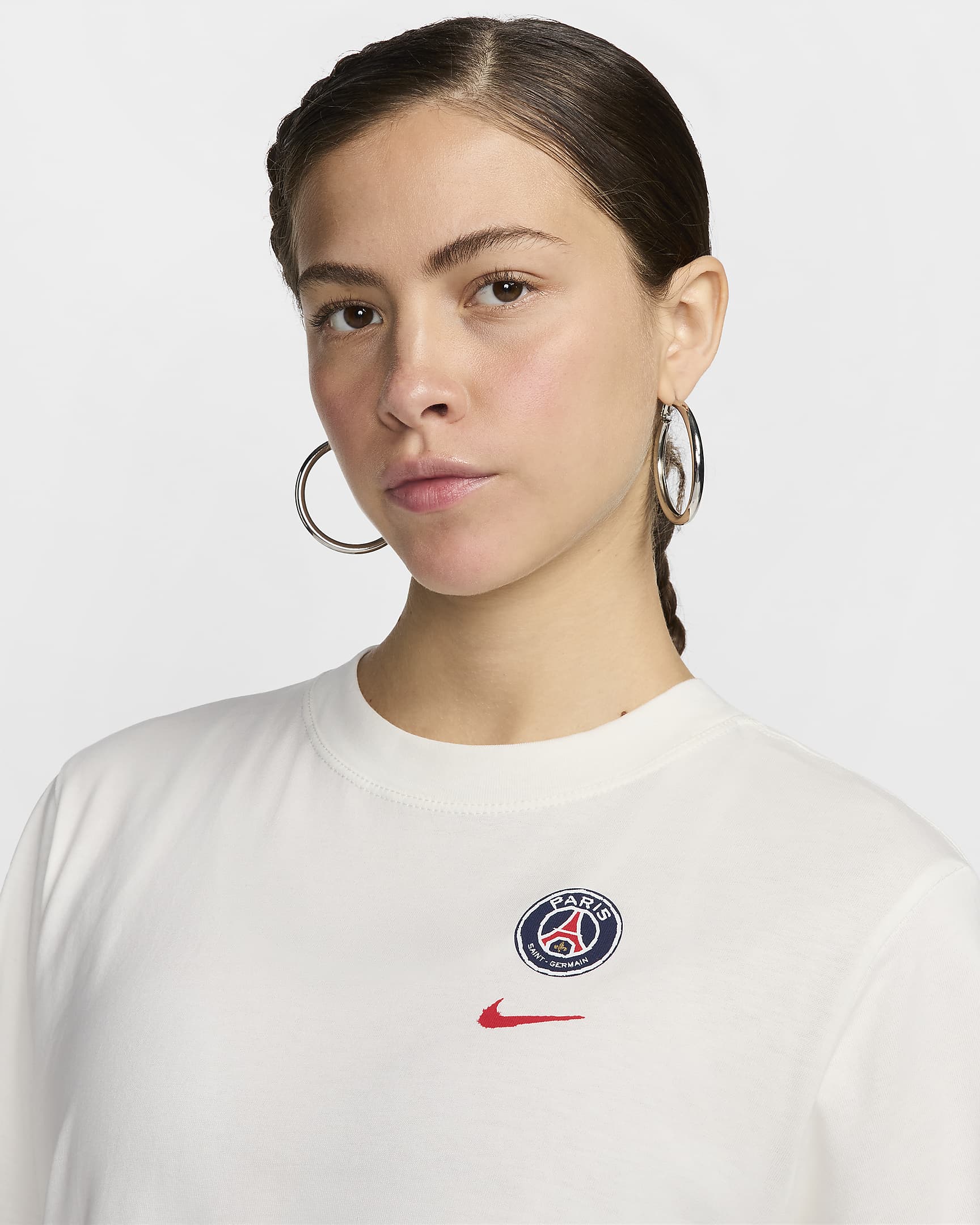 Paris Saint-Germain Supporter Women's Nike Football T-Shirt - Sail