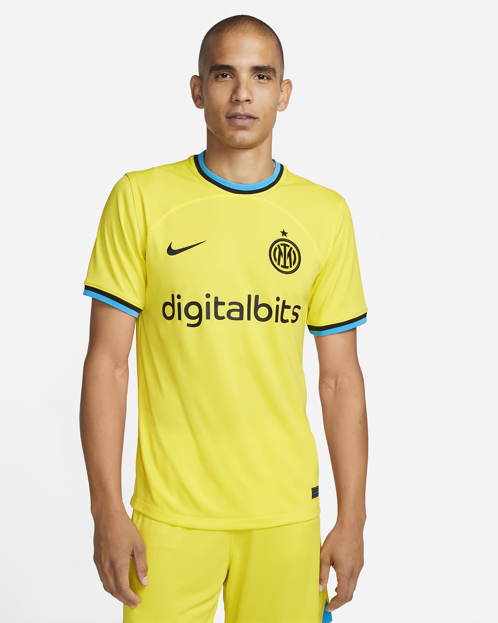 Inter Milan 2022/23 Stadium Home Men's Nike Dri-FIT Soccer Jersey.