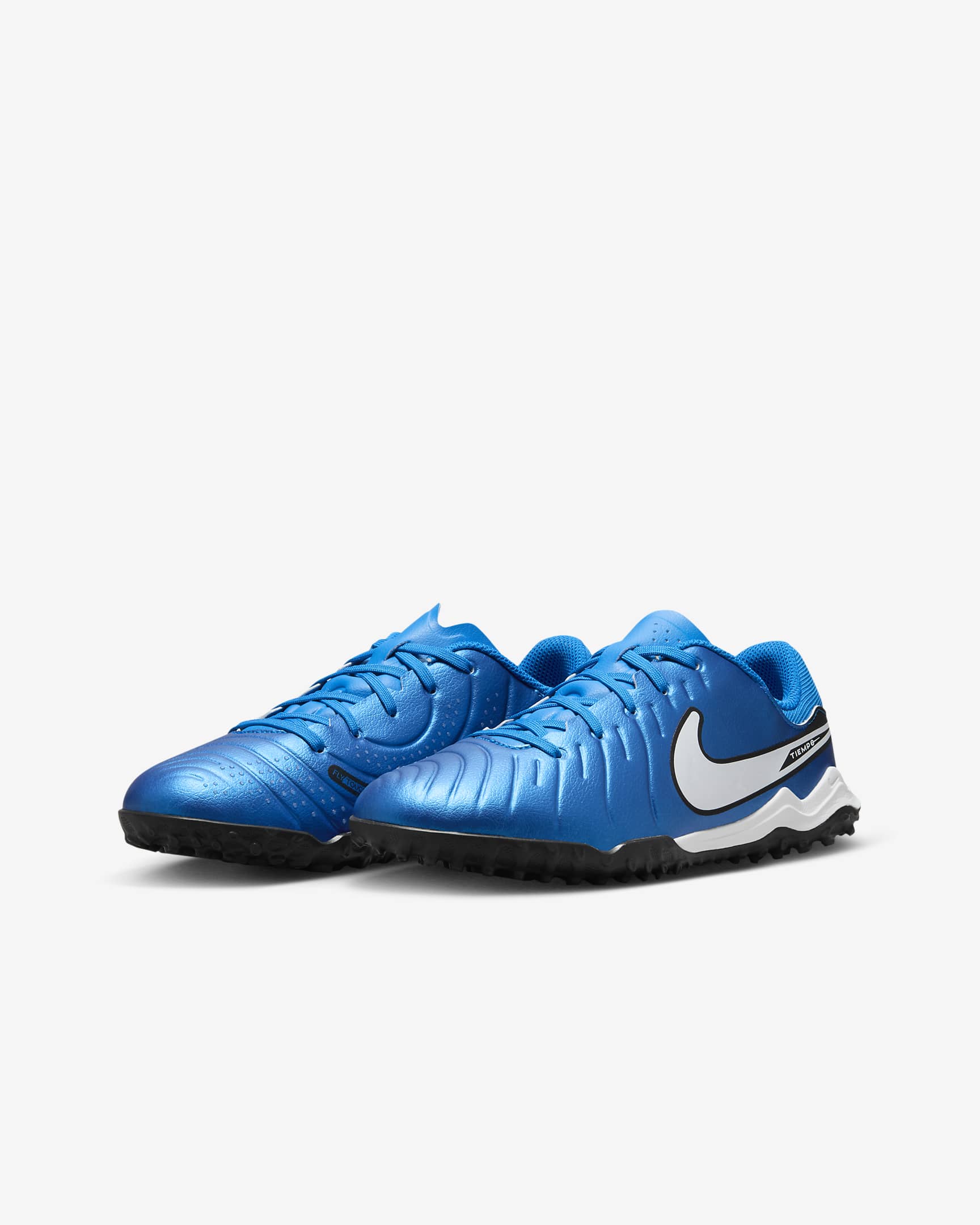 Nike Jr. Tiempo Legend 10 Academy Low Top Turf-Fußballschuh für jüngere/ältere Kinder - Soar/Weiß