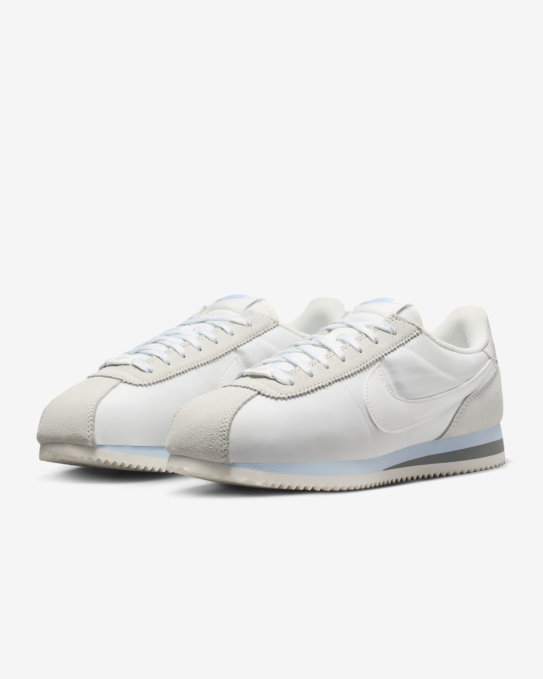 Nike Cortez Textile 女鞋 - Summit White/Summit White/Smoke Grey/Photon Dust