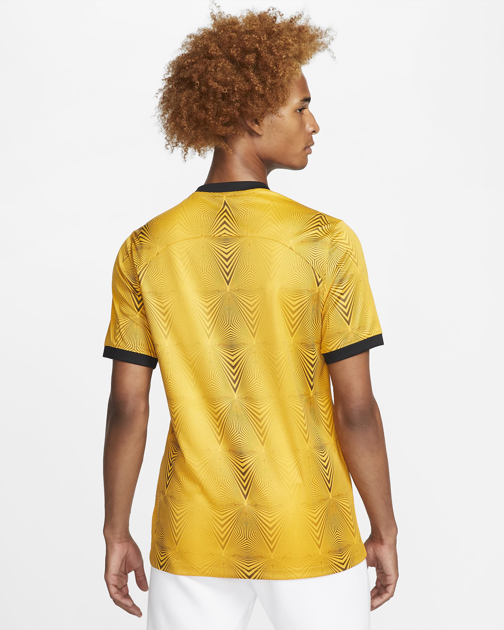 Kaizer Chiefs F.C. 2022/23 Stadium Home Nike Dri-FIT fotballdrakt til herre - Taxi/Taxi/Svart/Svart