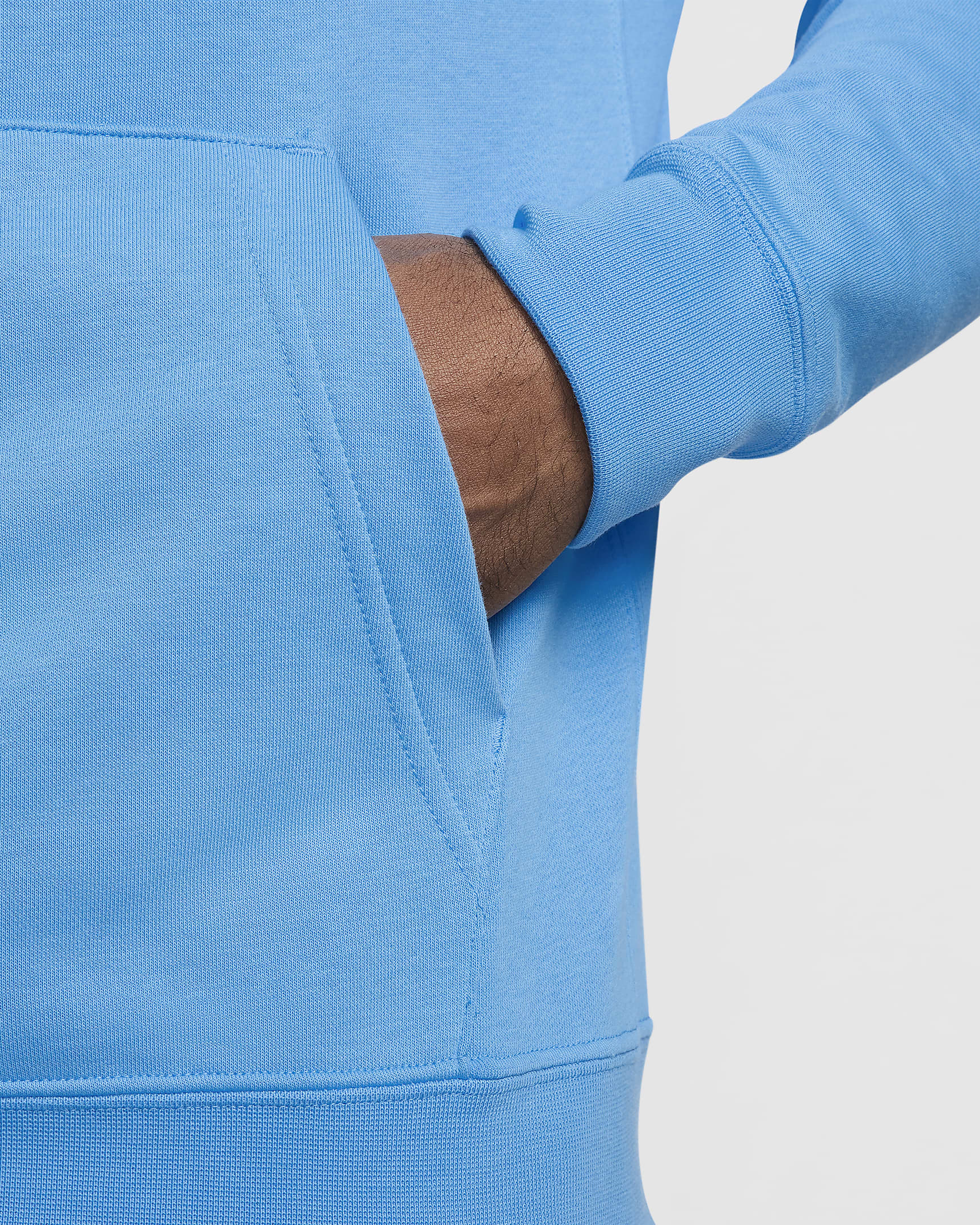 Felpa pullover con cappuccio Nike Sportswear Club - Uomo - University Blue/University Blue/Bianco