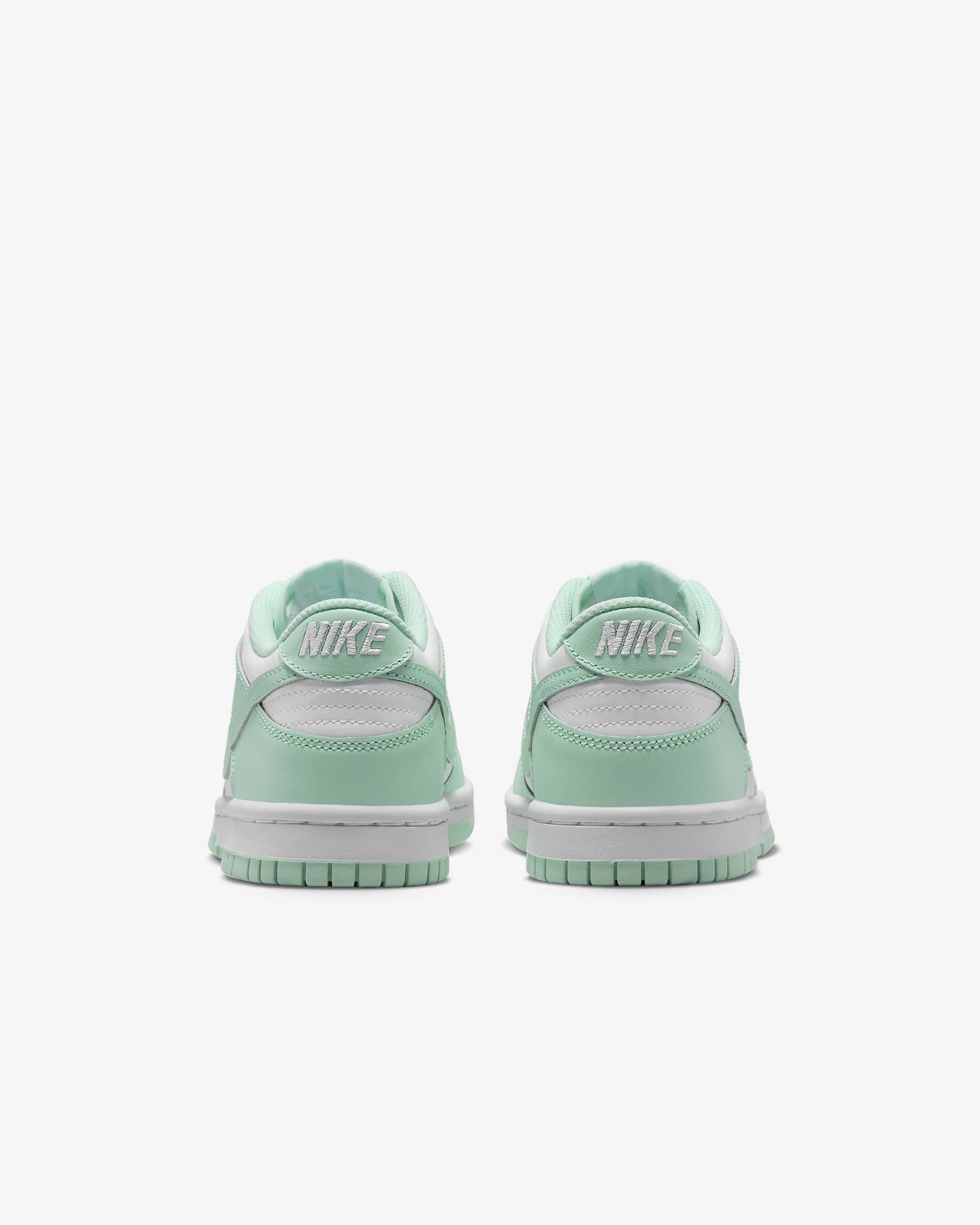 Nike Dunk Low Big Kids' Shoes - White/Mint Foam