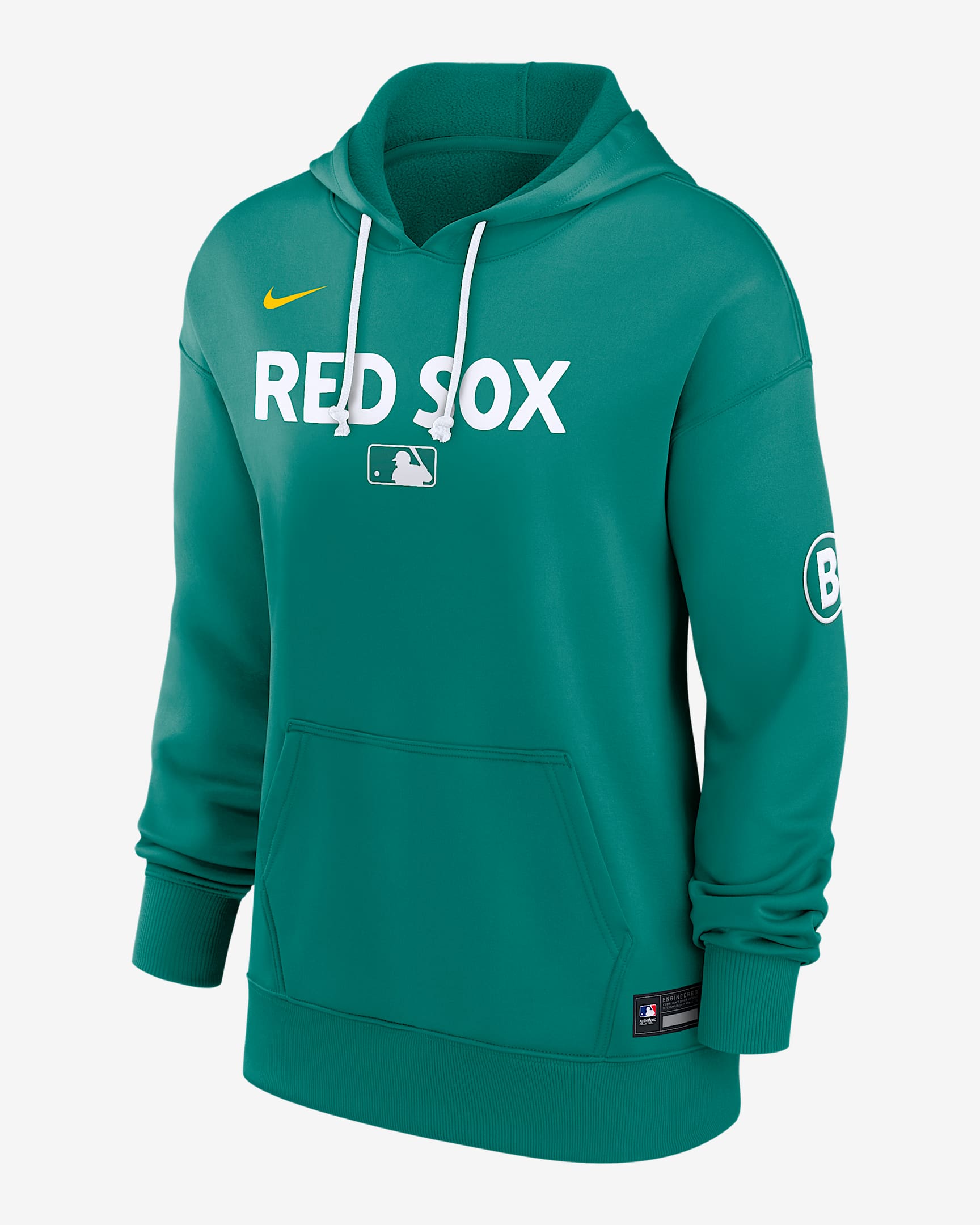 Boston Red Sox Authentic Collection City Connect Women's Nike Therma MLB Pullover Hoodie - Blue