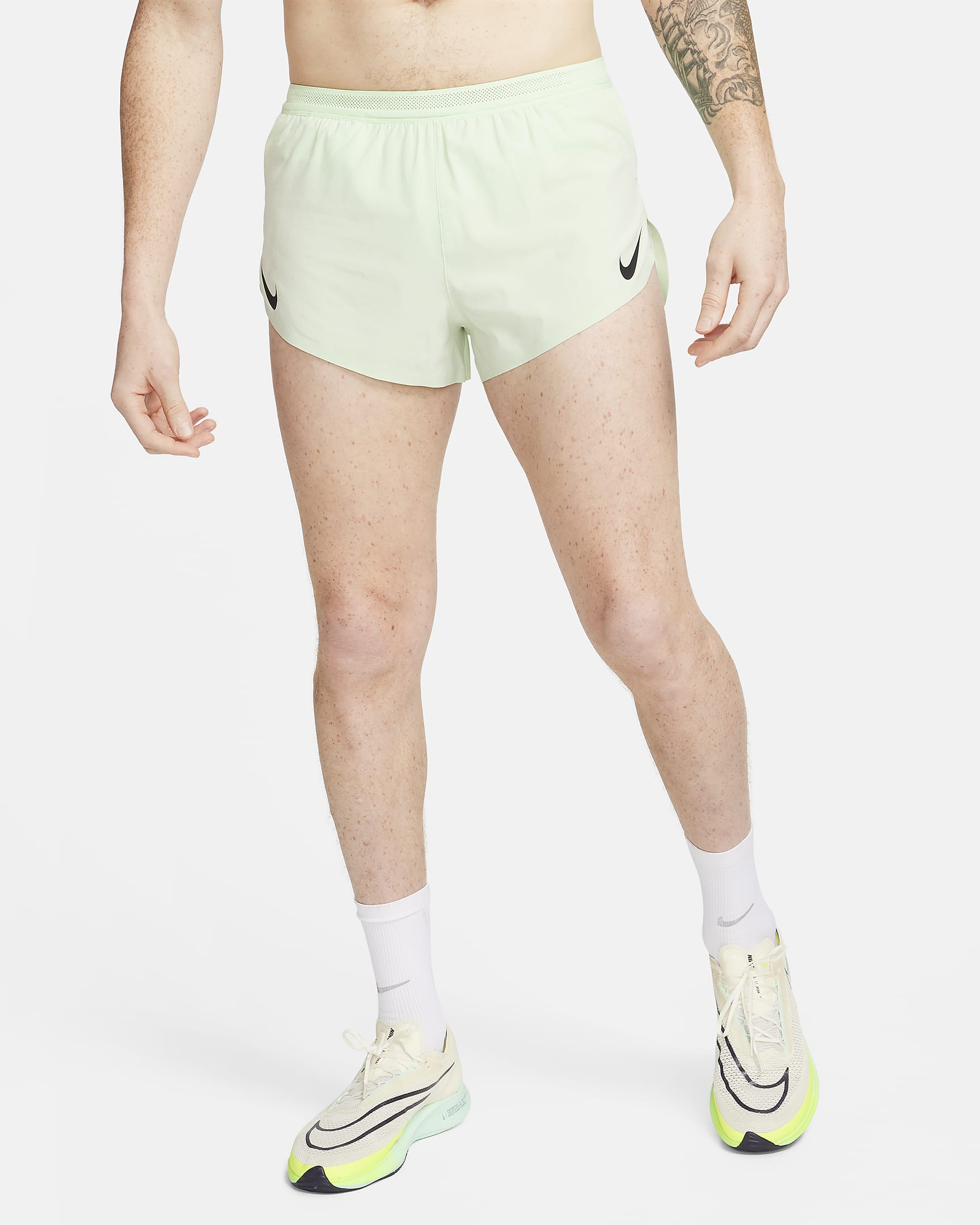 Nike AeroSwift Dri-FIT ADV fôret løpeshorts til herre (5 cm) - Vapor Green/Svart