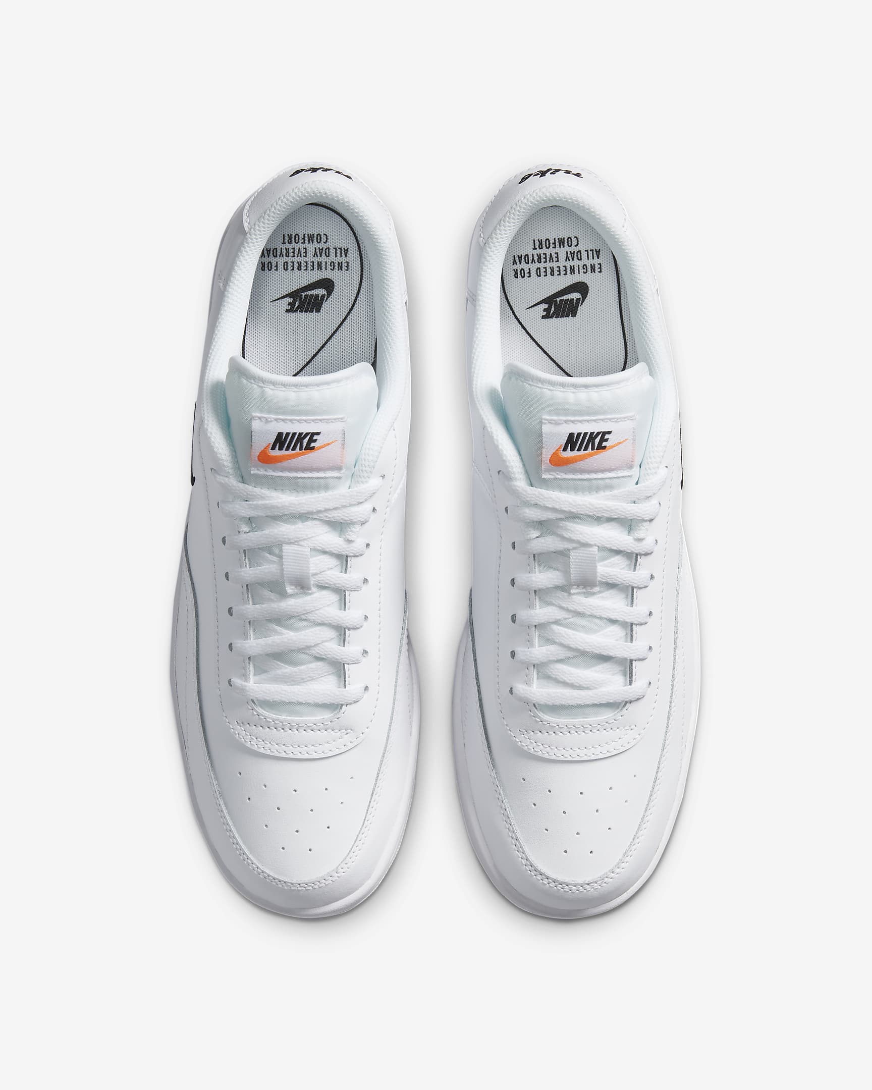 NikeCourt Vintage Men's Shoes - White/Total Orange/Black