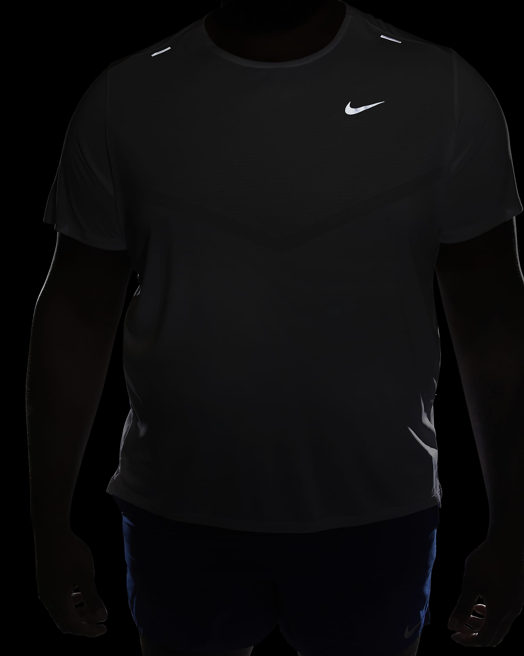 Nike Rise 365 Dri-FIT rövid ujjú férfi futófelső - Fehér