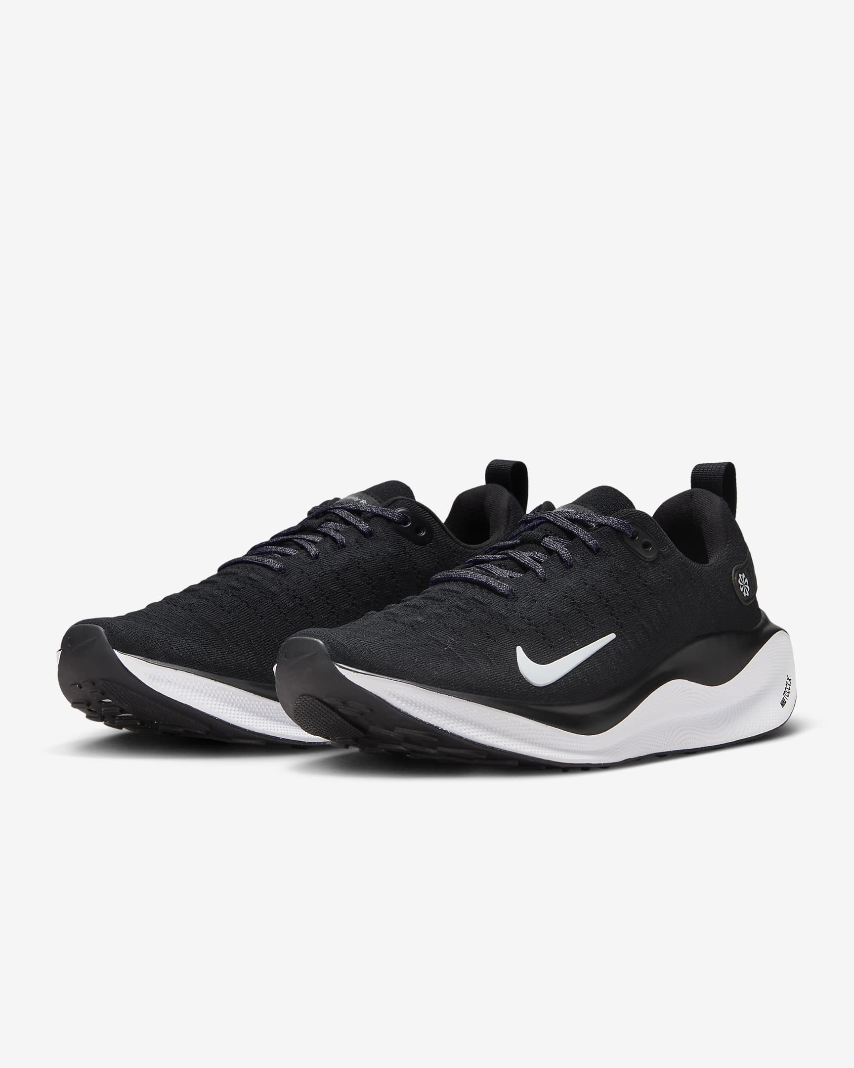Nike InfinityRN 4 Men's Road Running Shoes (Extra Wide) - Black/White