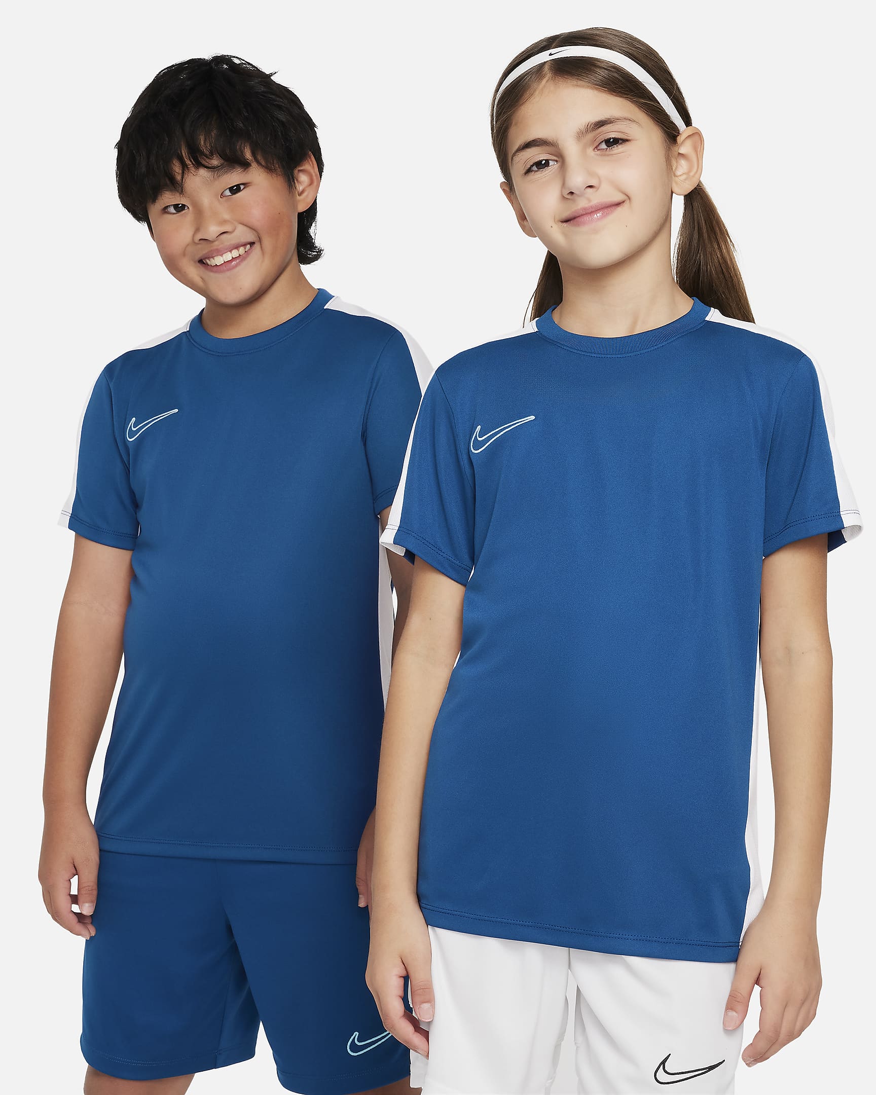 Nike Dri-FIT Academy23 Kids' Football Top - Court Blue/White/Aquarius Blue