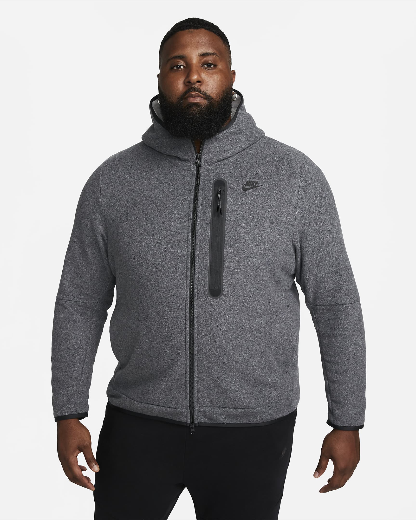 Nike Sportswear Tech Fleece Men's Full-zip Winterized Hoodie. Nike AT