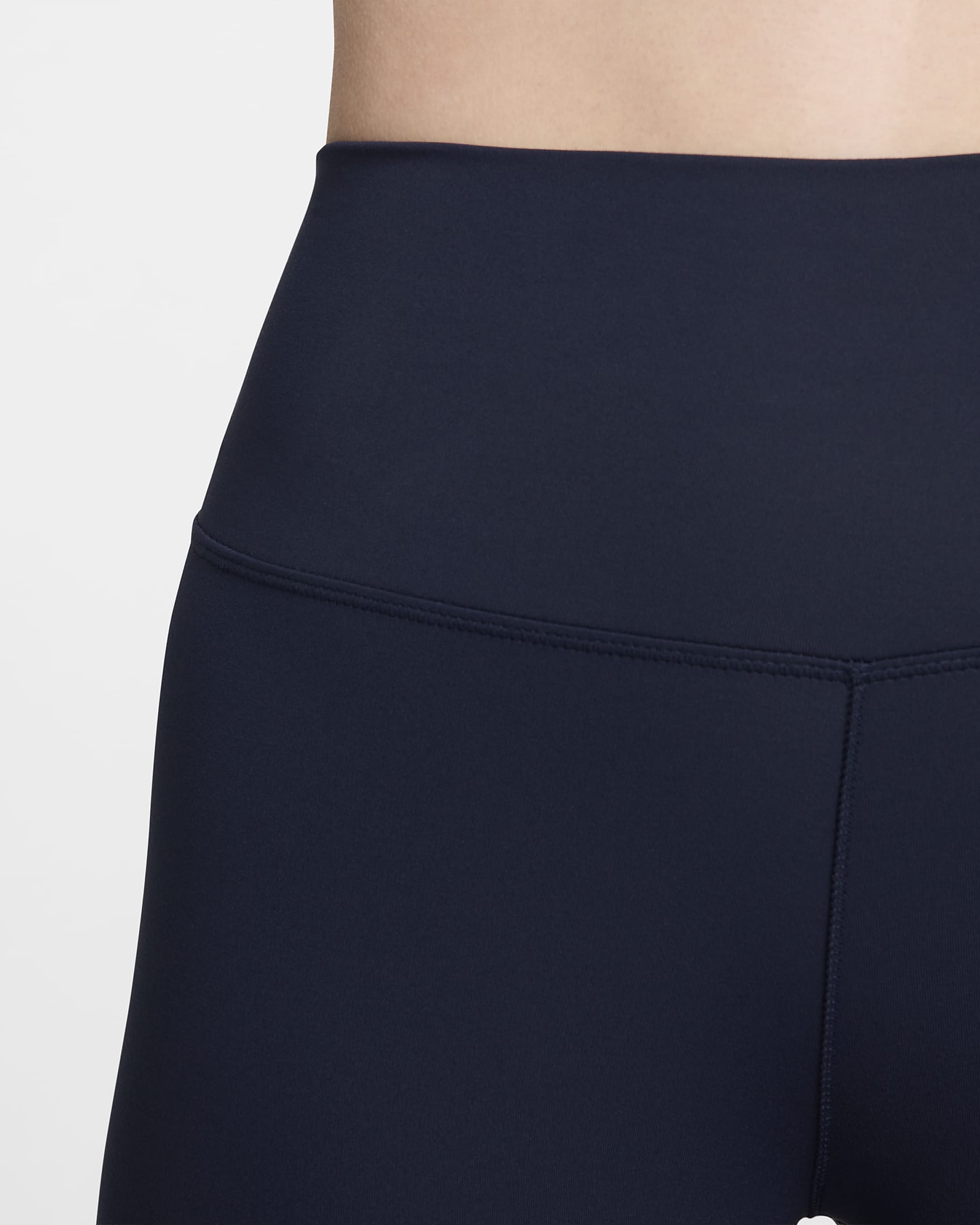 Nike One leggings i full lengde med høyt liv til dame - Obsidian/Svart