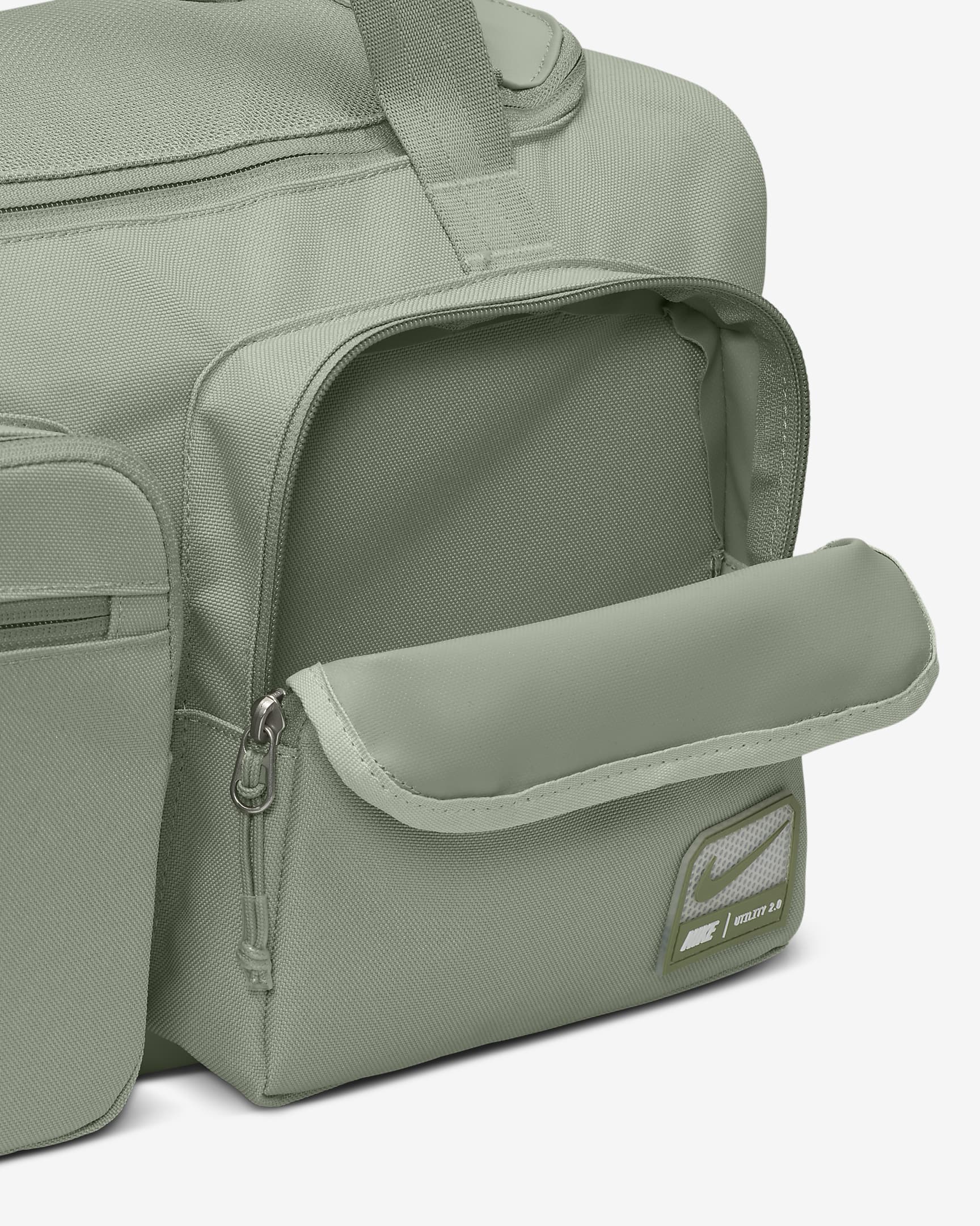 Nike Utility Power 2.0 Duffel Bag (Small, 31 L) - Jade Horizon/Jade Horizon/Oil Green