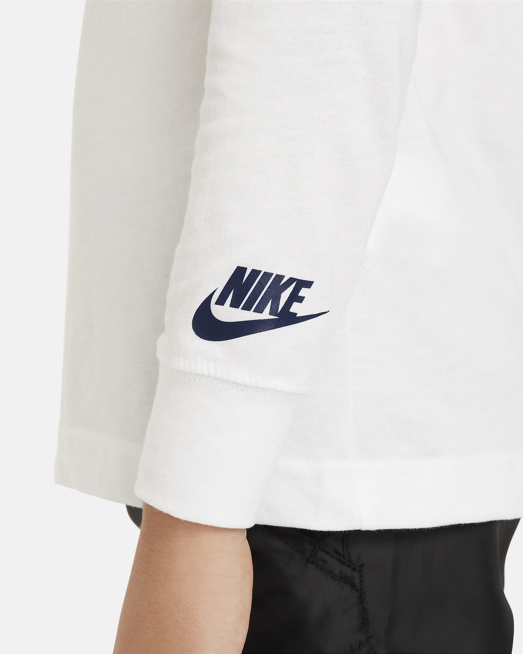 Nike Futura Hazard Tread Long Sleeve Tee Little Kids T-Shirt - White