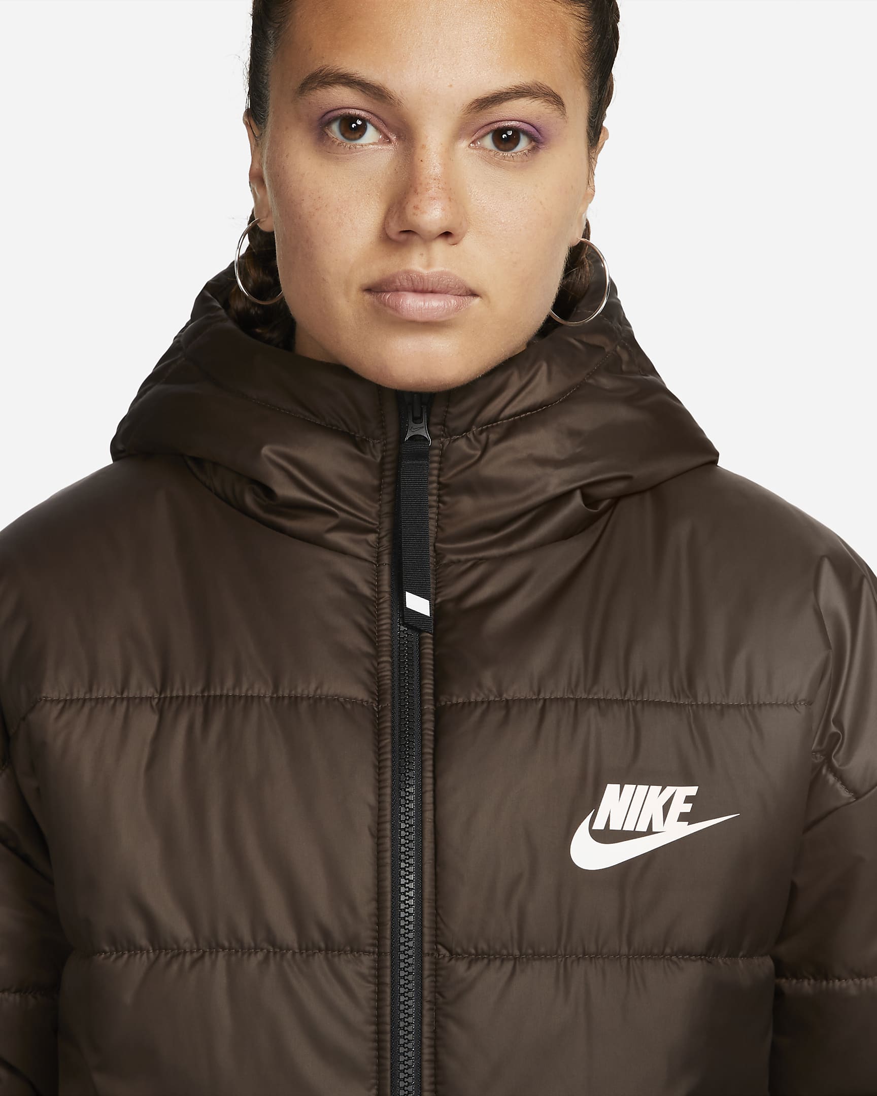 Nike Sportswear Therma Fit Repel Womens Synthetic Fill Hooded Jacket