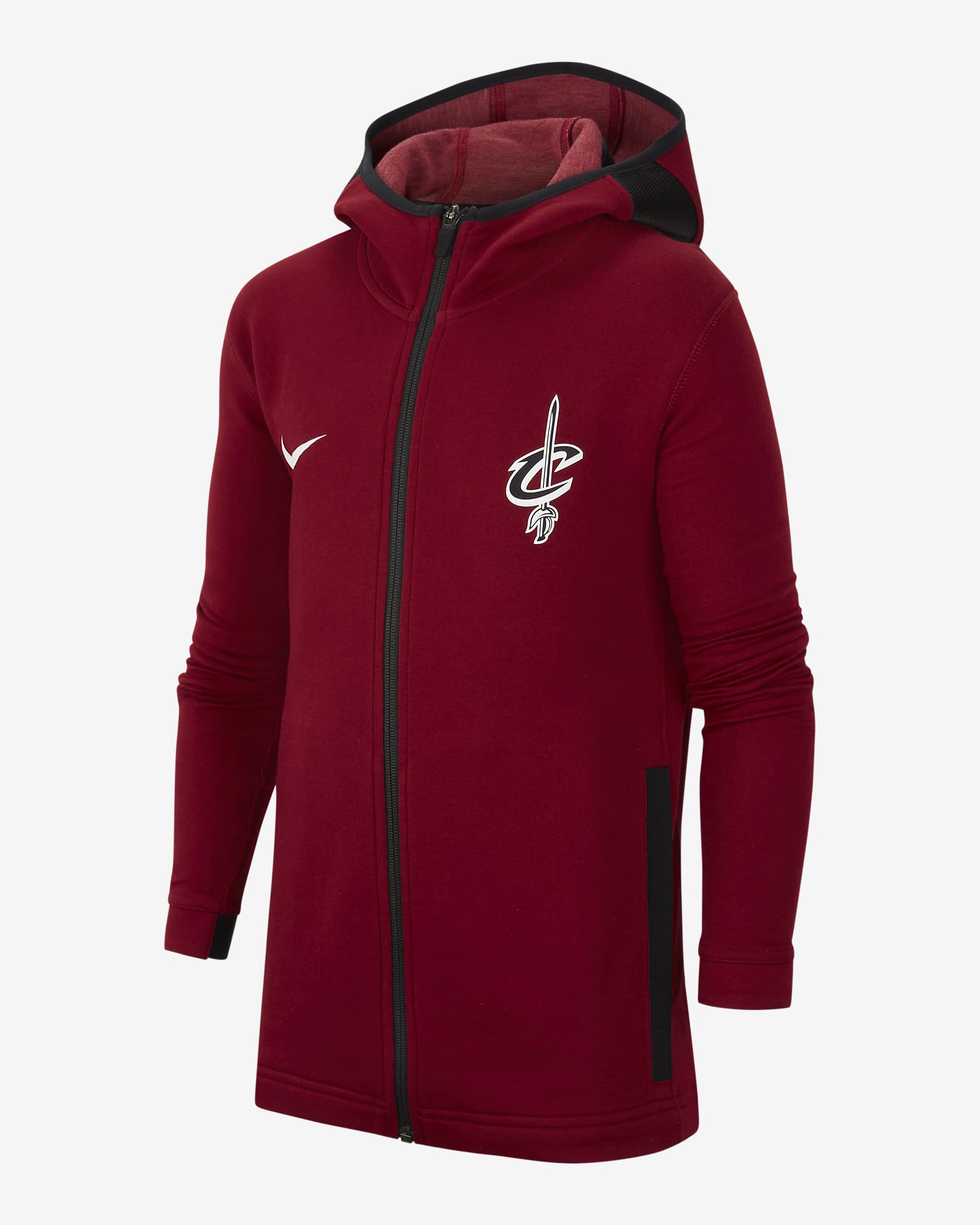 Cleveland Cavaliers Showtime Big Kids' (Boys') Nike NBA Full-Zip Hoodie - Team Red