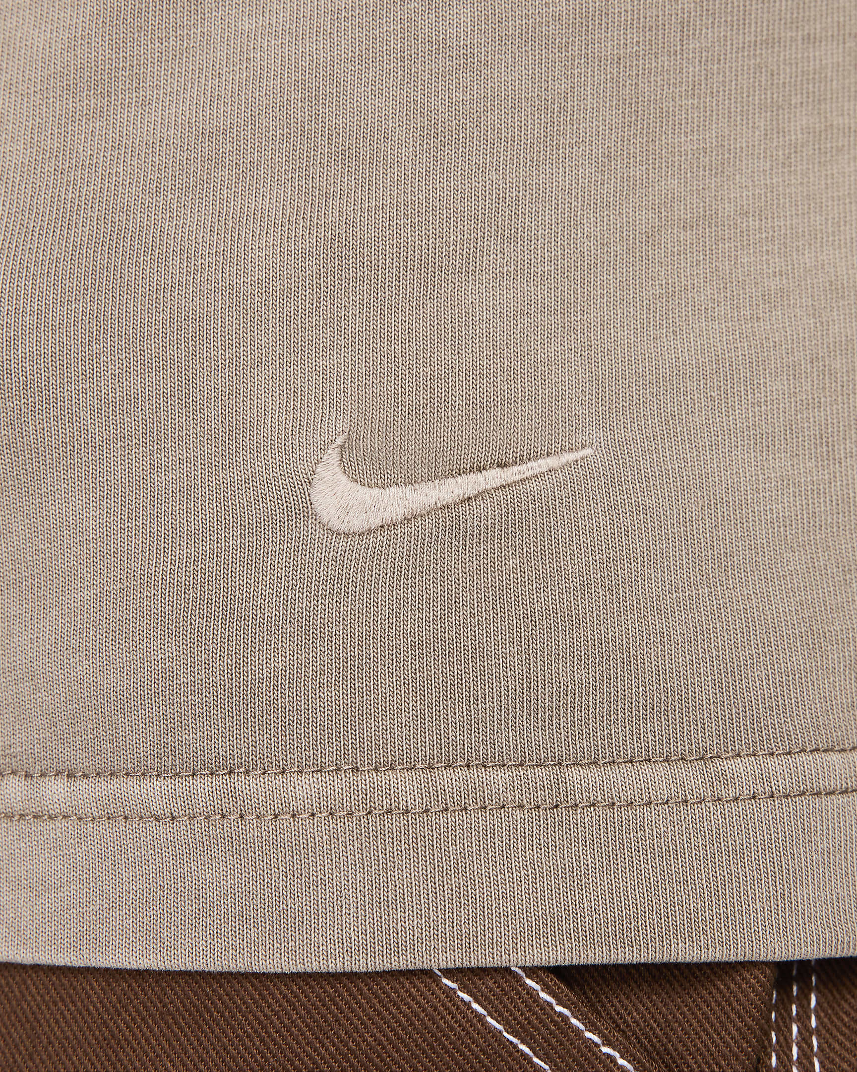 Nike Life Kurzarm-Strickoberteil für Herren - Flat Pewter/Flat Pewter