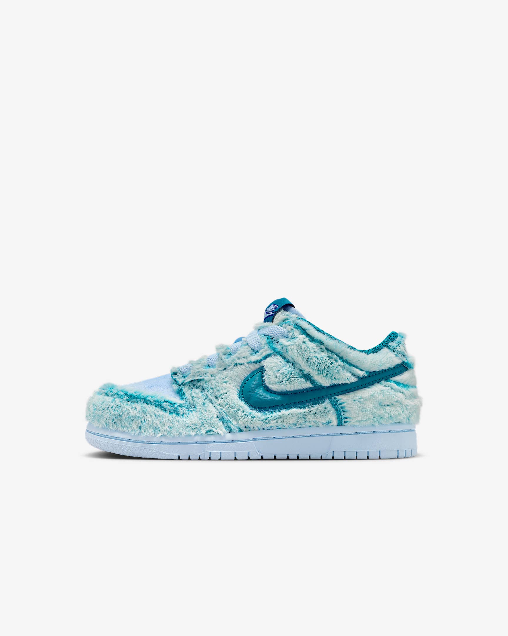 Nike Dunk Low Little Kids' Shoes - Celestine Blue/White/Green Abyss