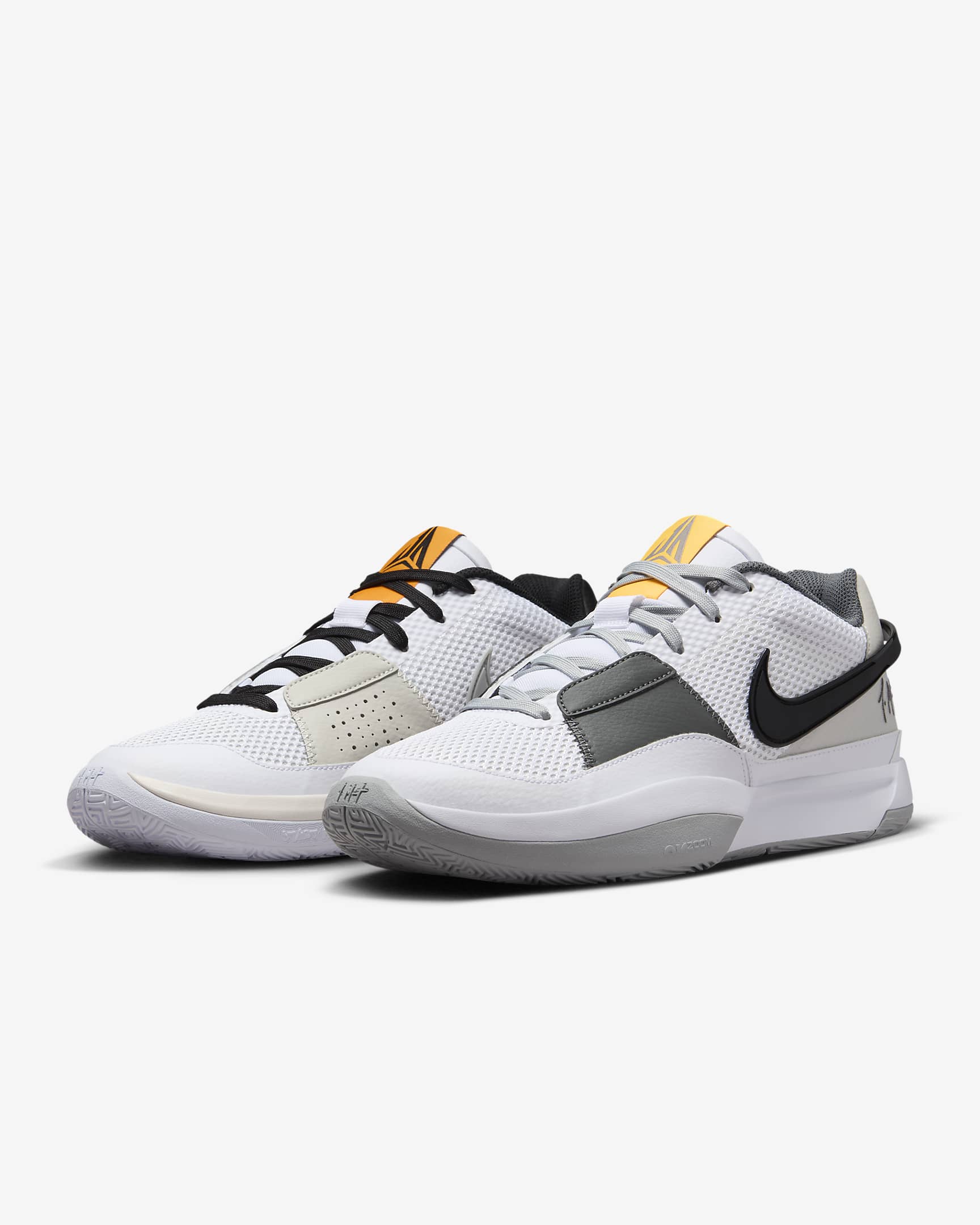 JA 1 EP 'Hunger' Basketball Shoes - White/Black/Phantom/Light Smoke Grey