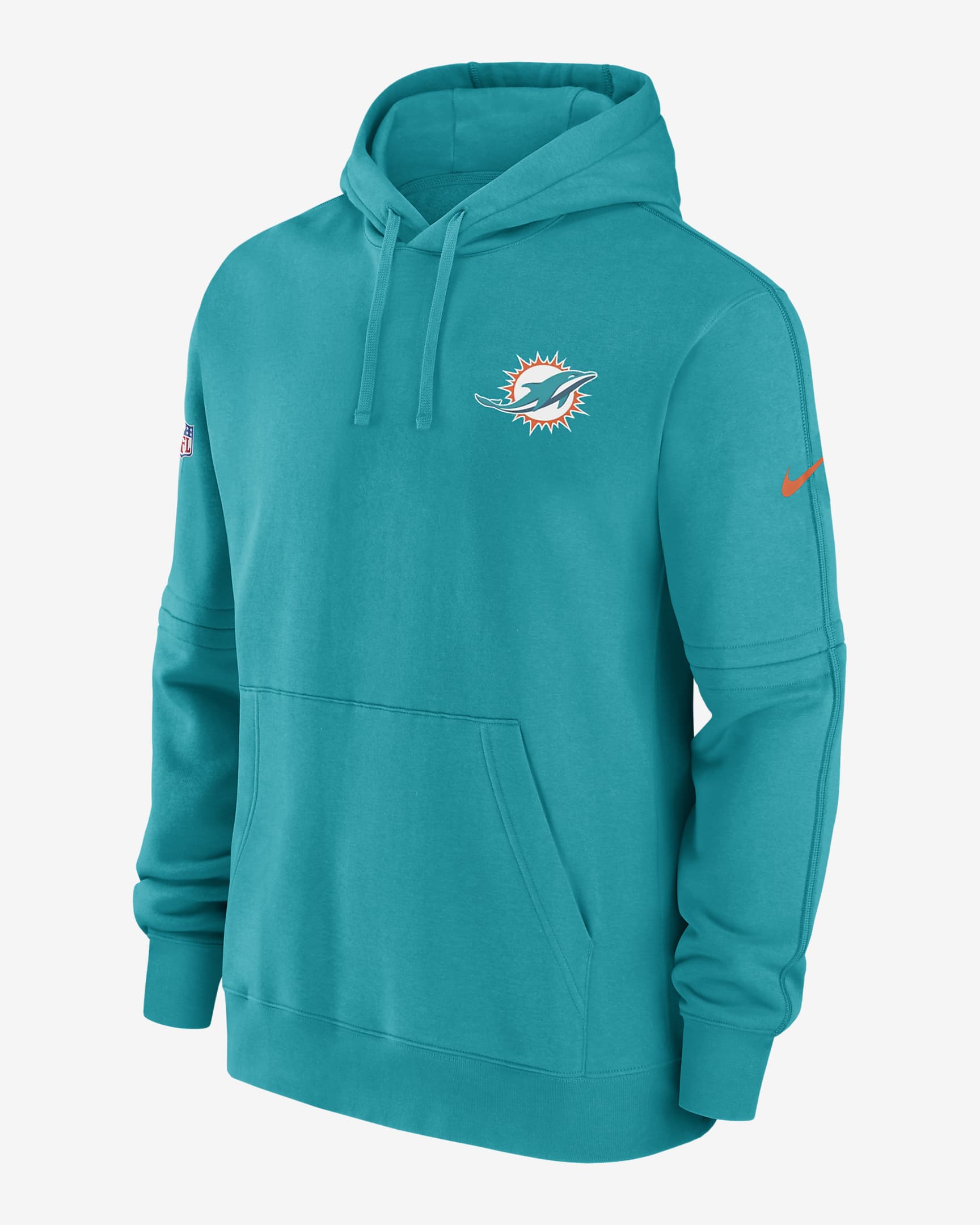 Sudadera con gorro sin cierre Nike de la NFL para hombre Miami Dolphins ...