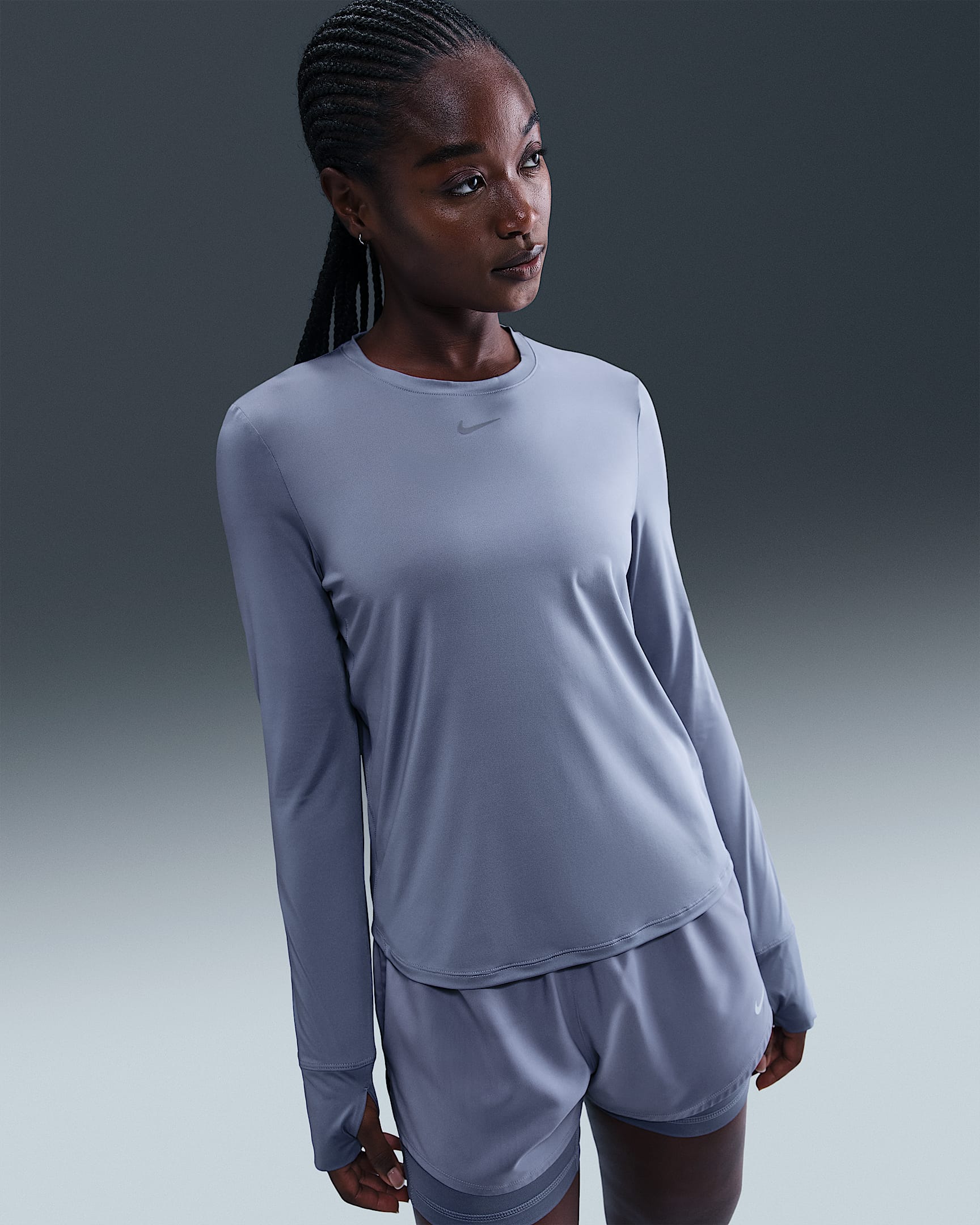 Nike One Classic Women's Dri-FIT Long-Sleeve Top - World Indigo