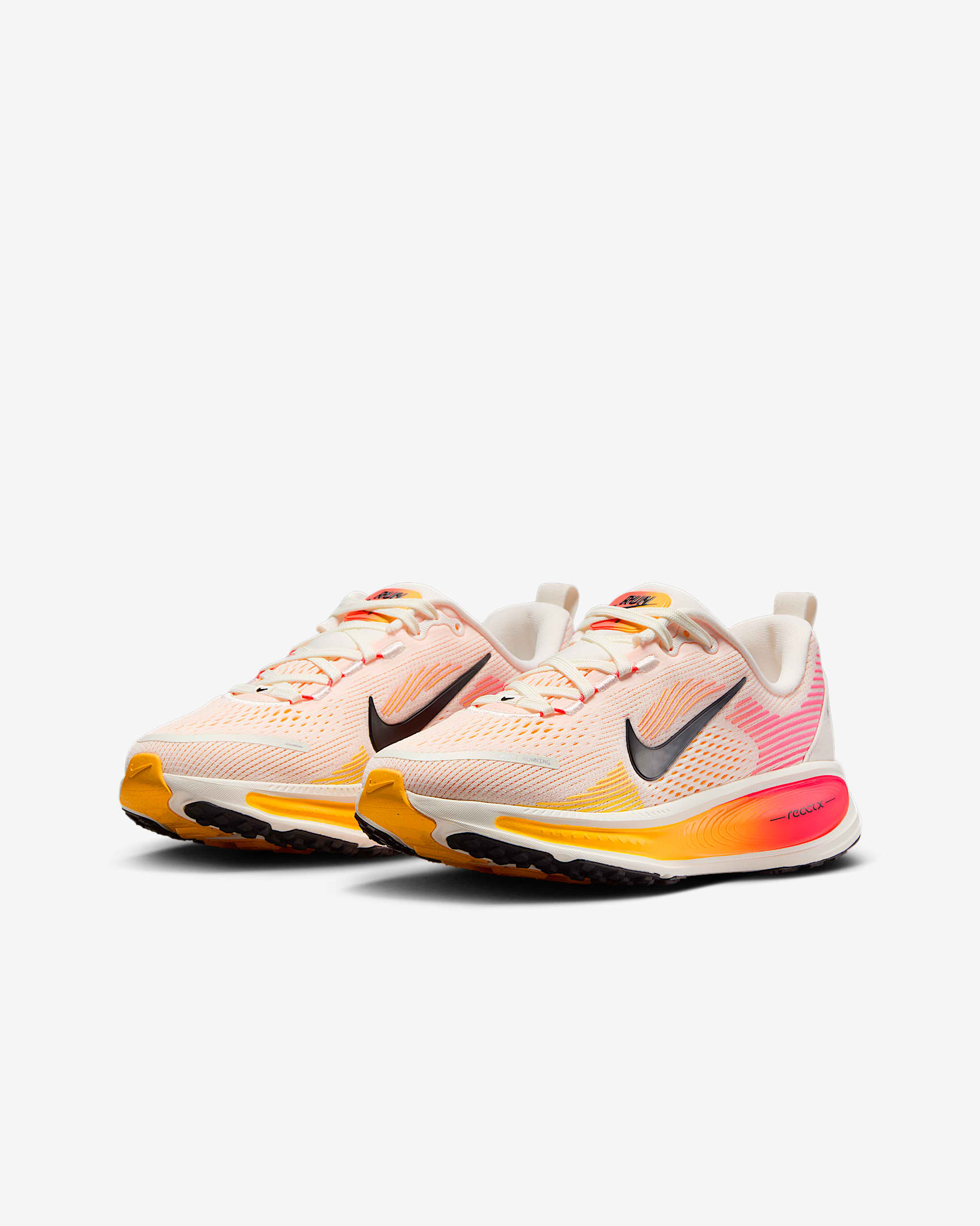Nike Vomero 18 Big Kids' Road Running Shoes - Sail/Bright Crimson/Laser Orange/Black
