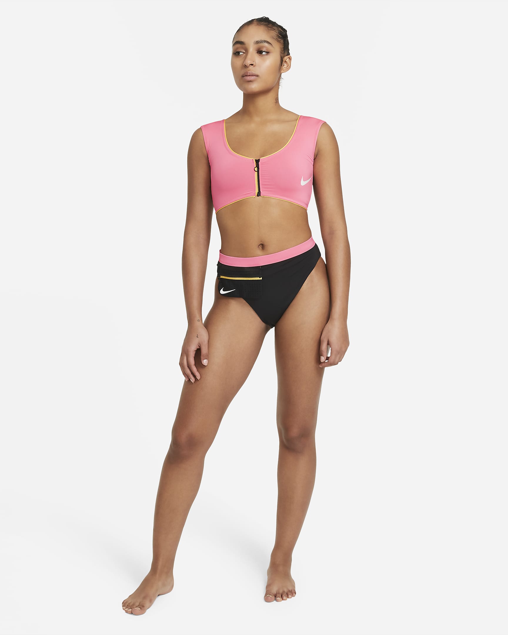 Southbound swim blue color block main image 1