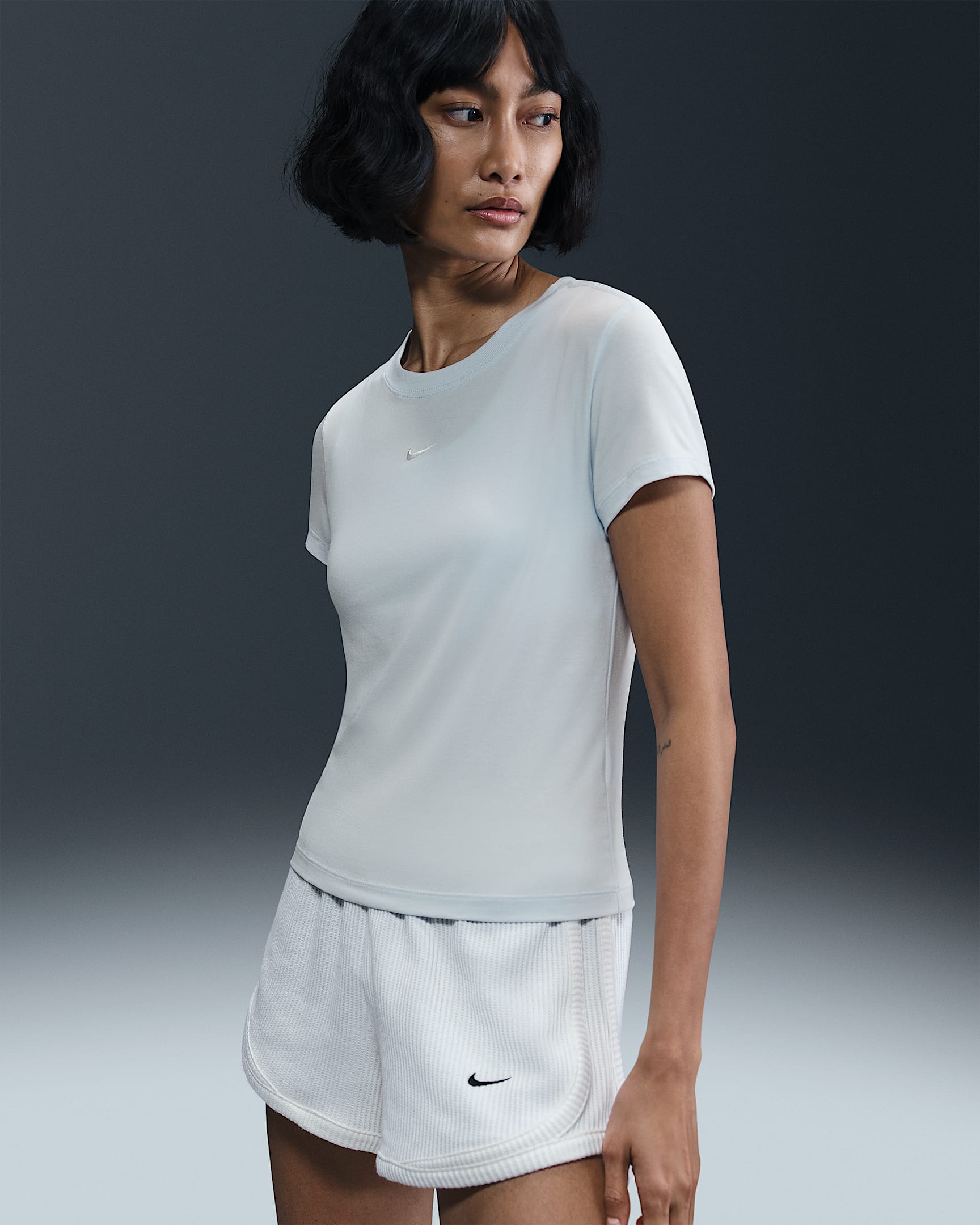 Nike Sportswear Chill Knit Women's T-Shirt - Blue Tint/Sail