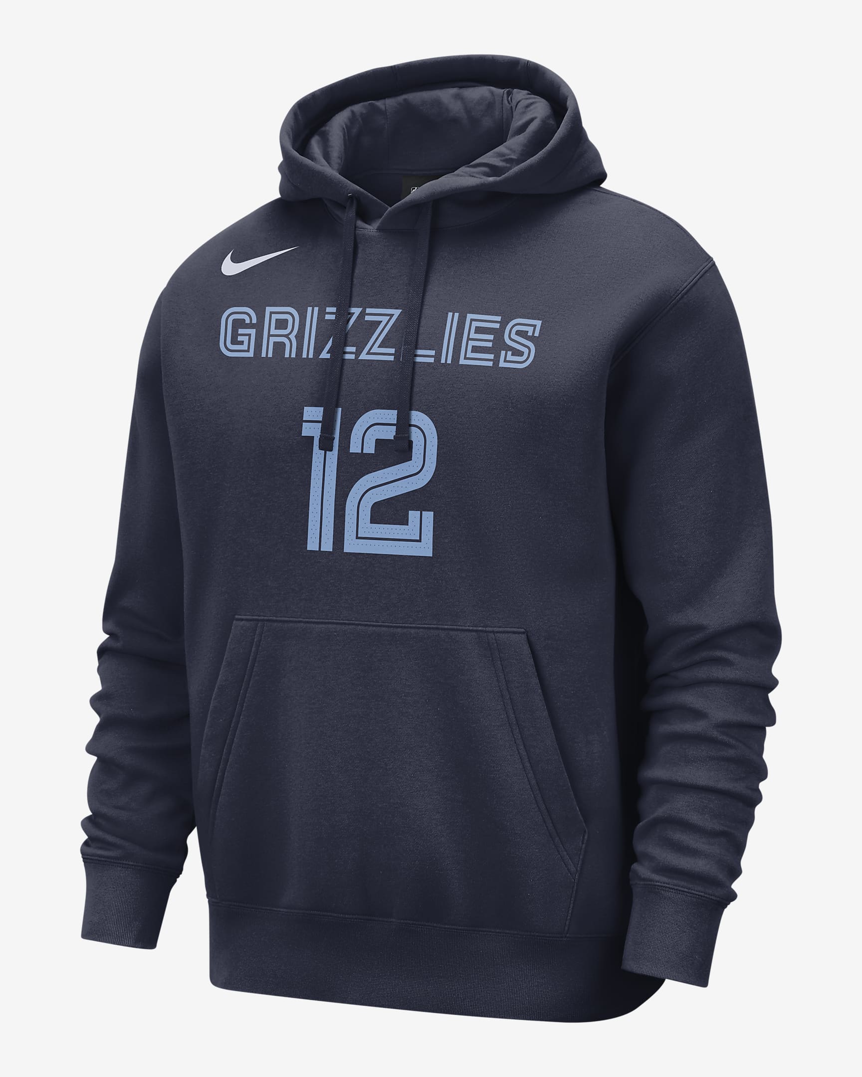 Memphis Grizzlies Club Men's Nike NBA Pullover Hoodie. Nike AT