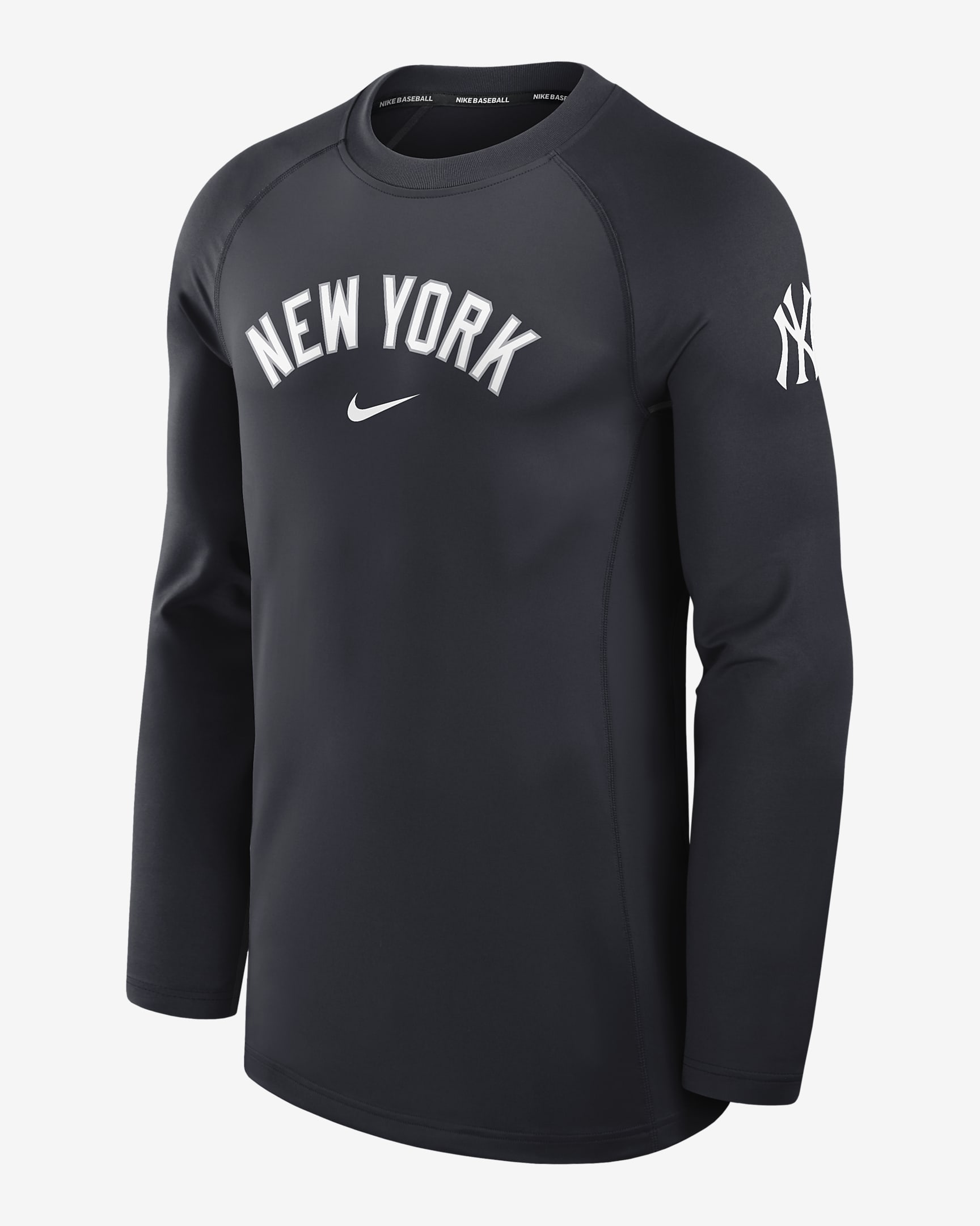 Playera de manga larga Nike Dri-FIT de la MLB para hombre New York Yankees Authentic Collection Game Time - Azul