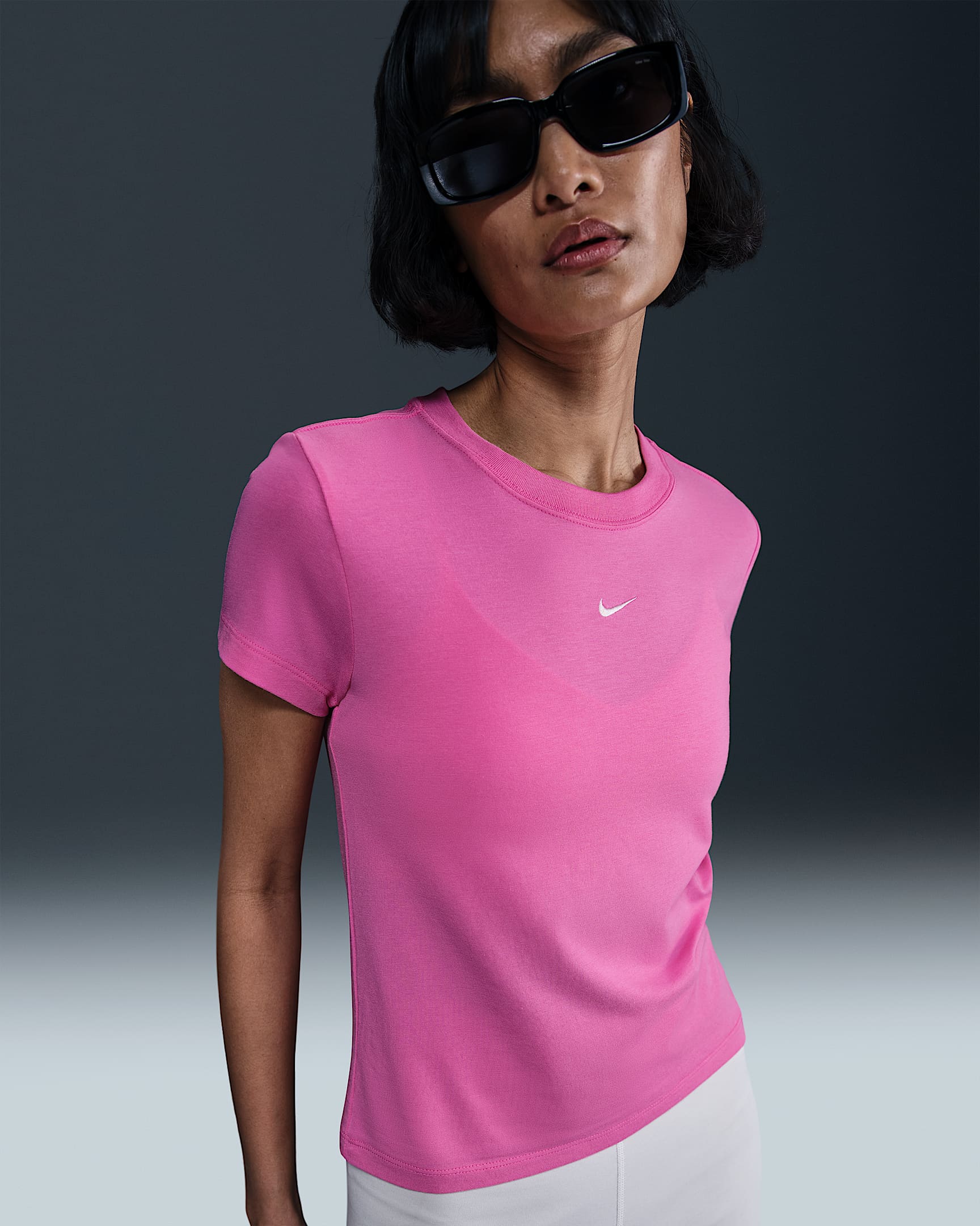 Nike Sportswear Chill Knit Women's T-Shirt - Playful Pink/Sail