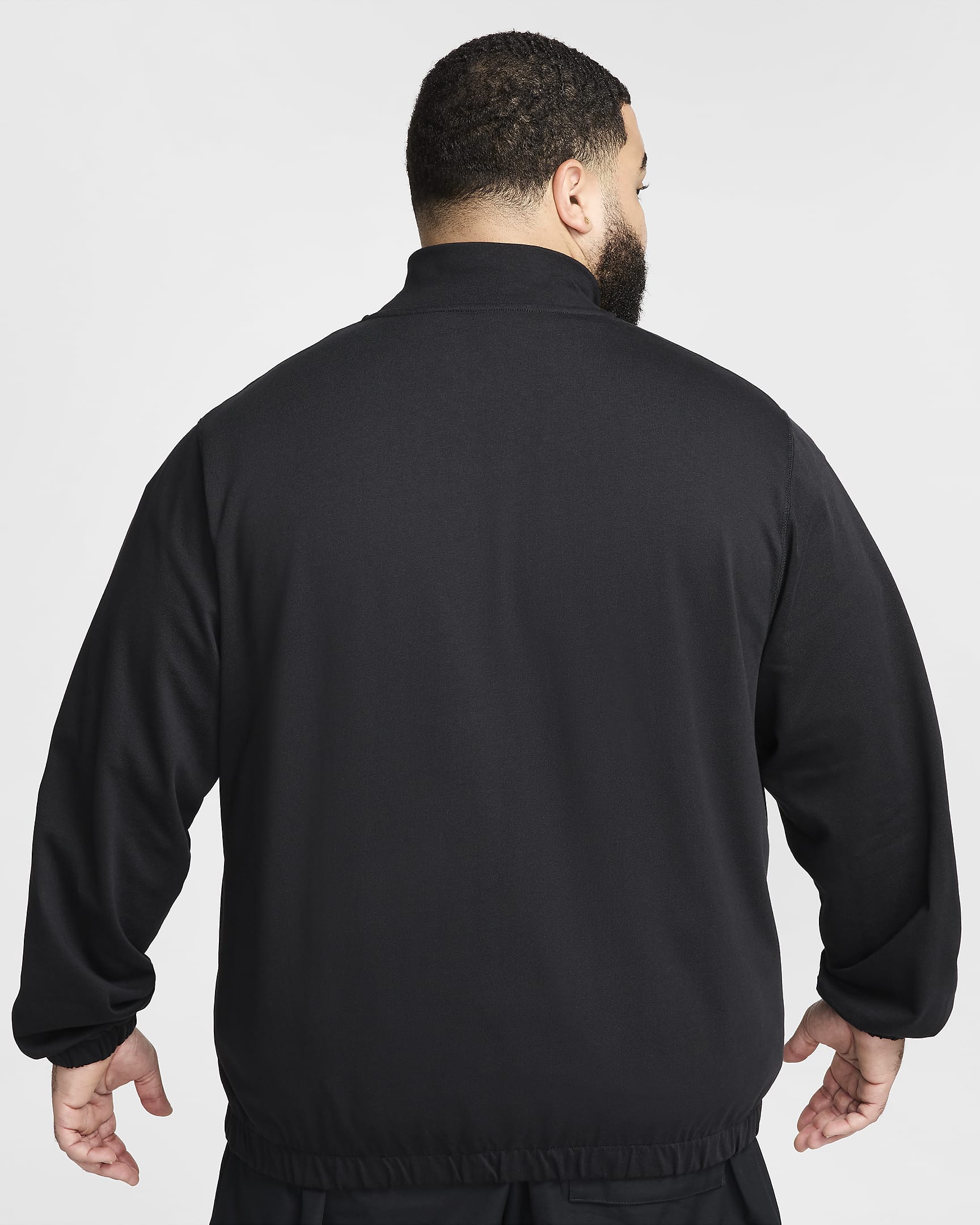 Nike Club Men's Knit Jacket - Black/Black/White