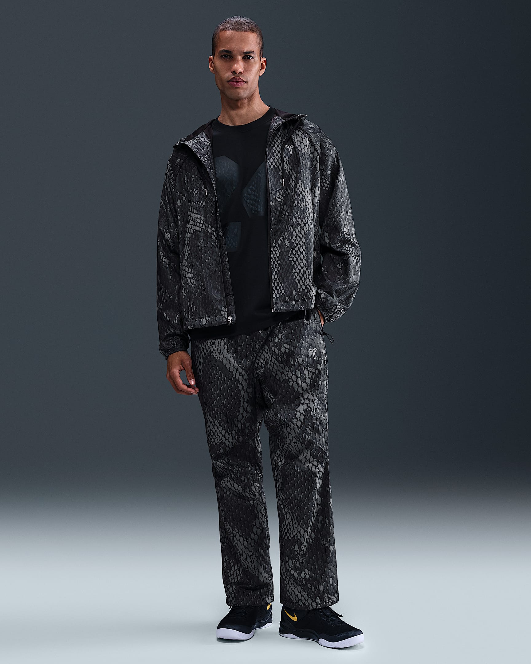 Pants de tejido Woven ligeros para hombre Kobe - Negro