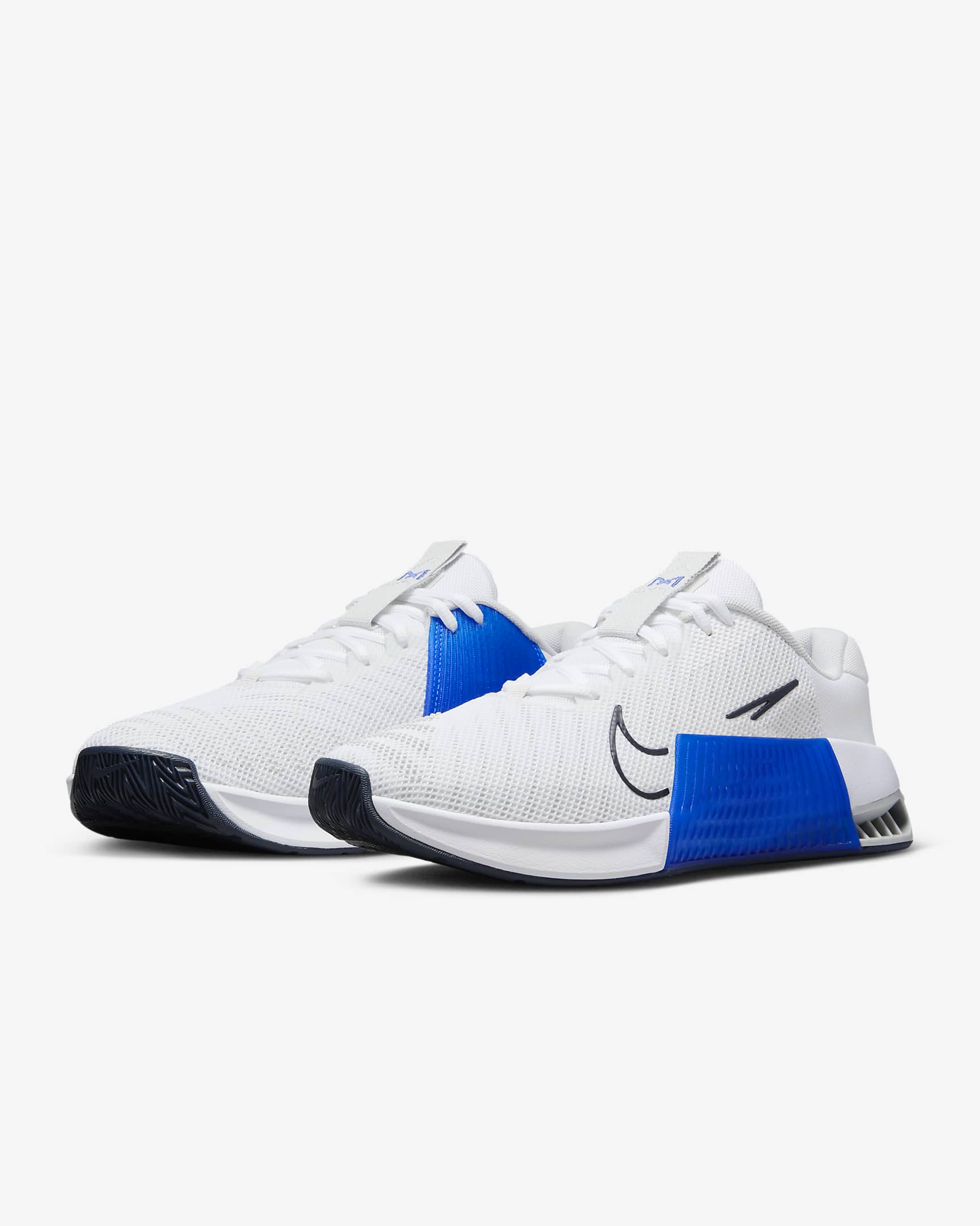 Tenis de entrenamiento para hombre Nike Metcon 9 - Blanco/Azul carrera/Obsidiana/Platino puro