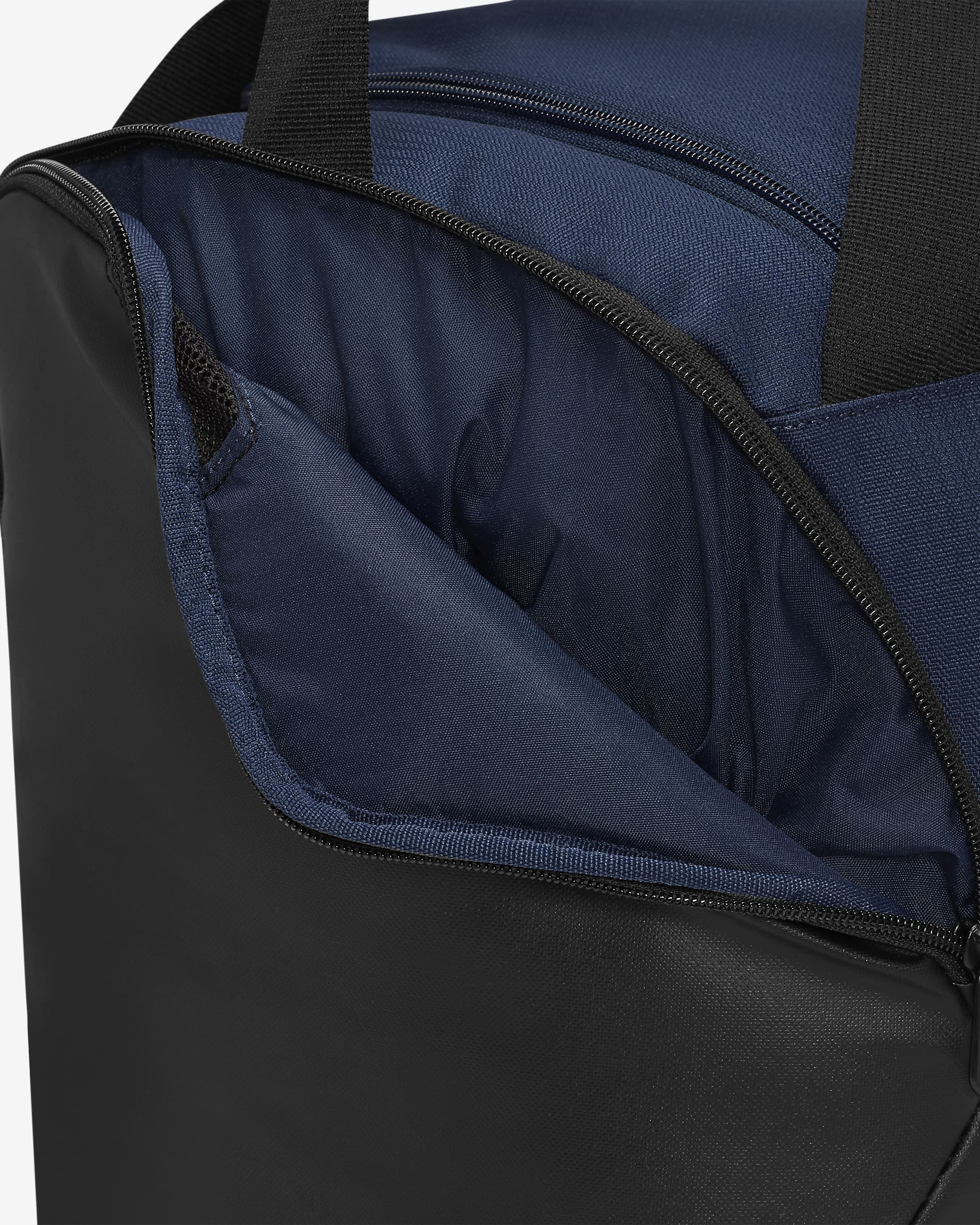 Saco de desporto Nike Brasilia 9,5 (pequeno, 41 L) - Midnight Navy/Preto/Branco