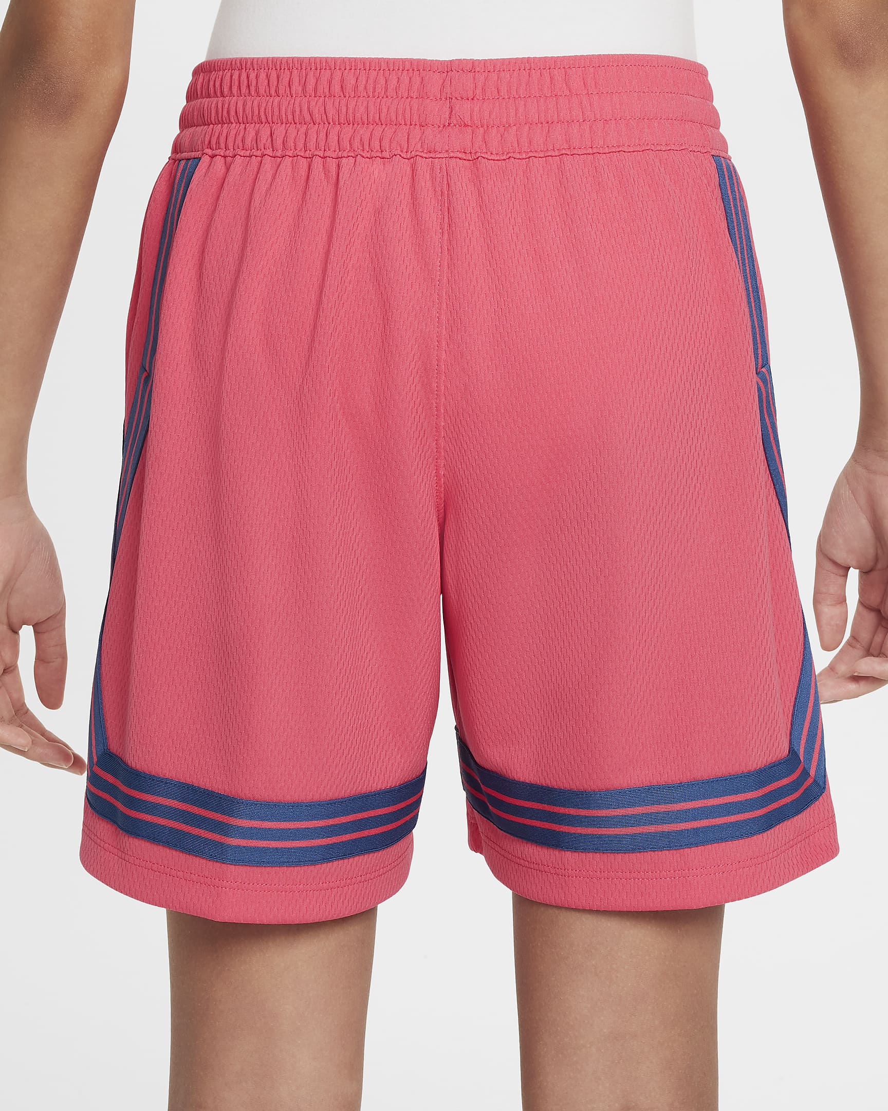 Shorts de básquetbol para niña talla grande Nike Fly Crossover - Rosa margarita/Azul marino místico